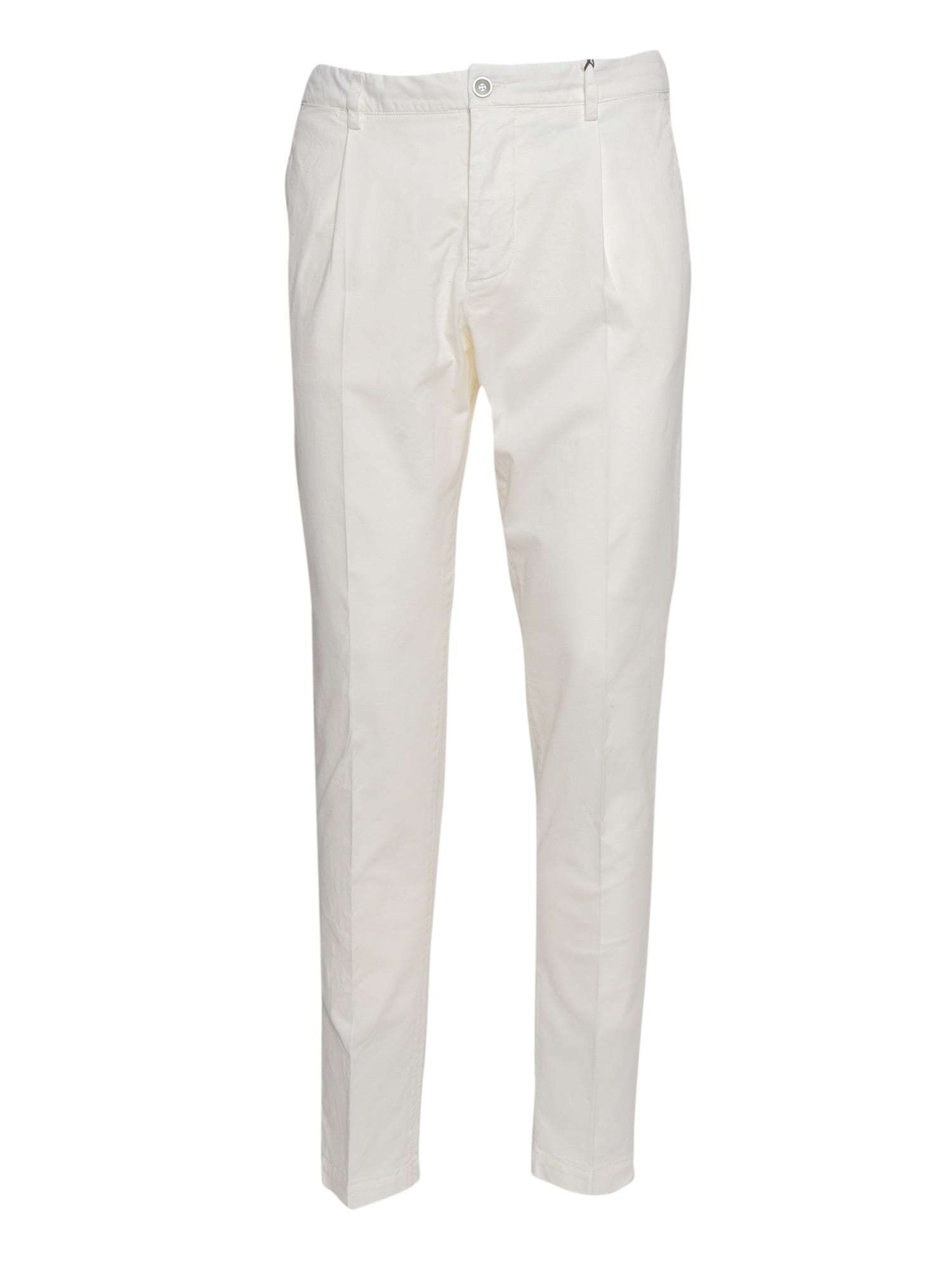 Shop Peserico Chinos In White