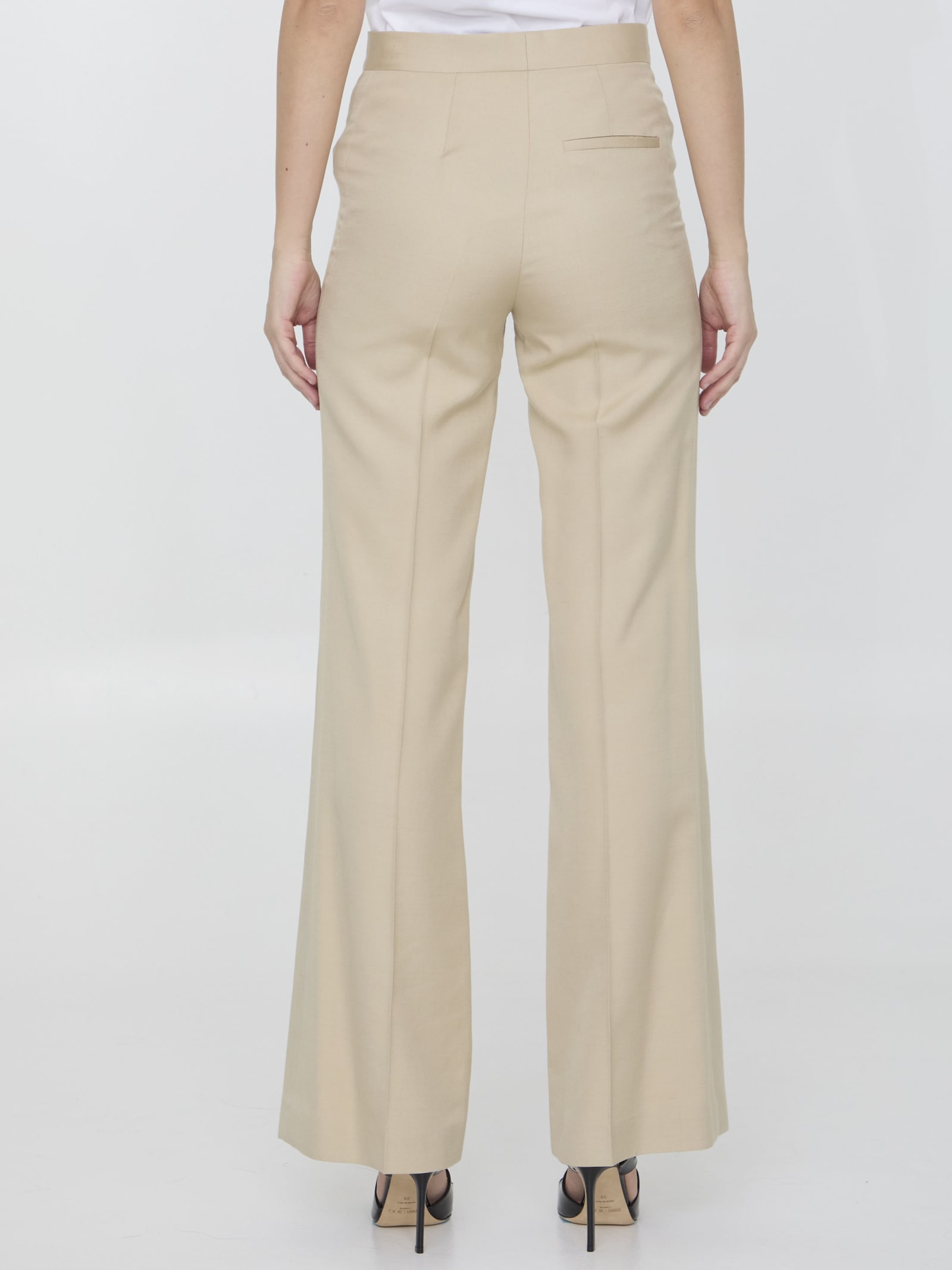 Shop Stella Mccartney Iconic Pants In Beige