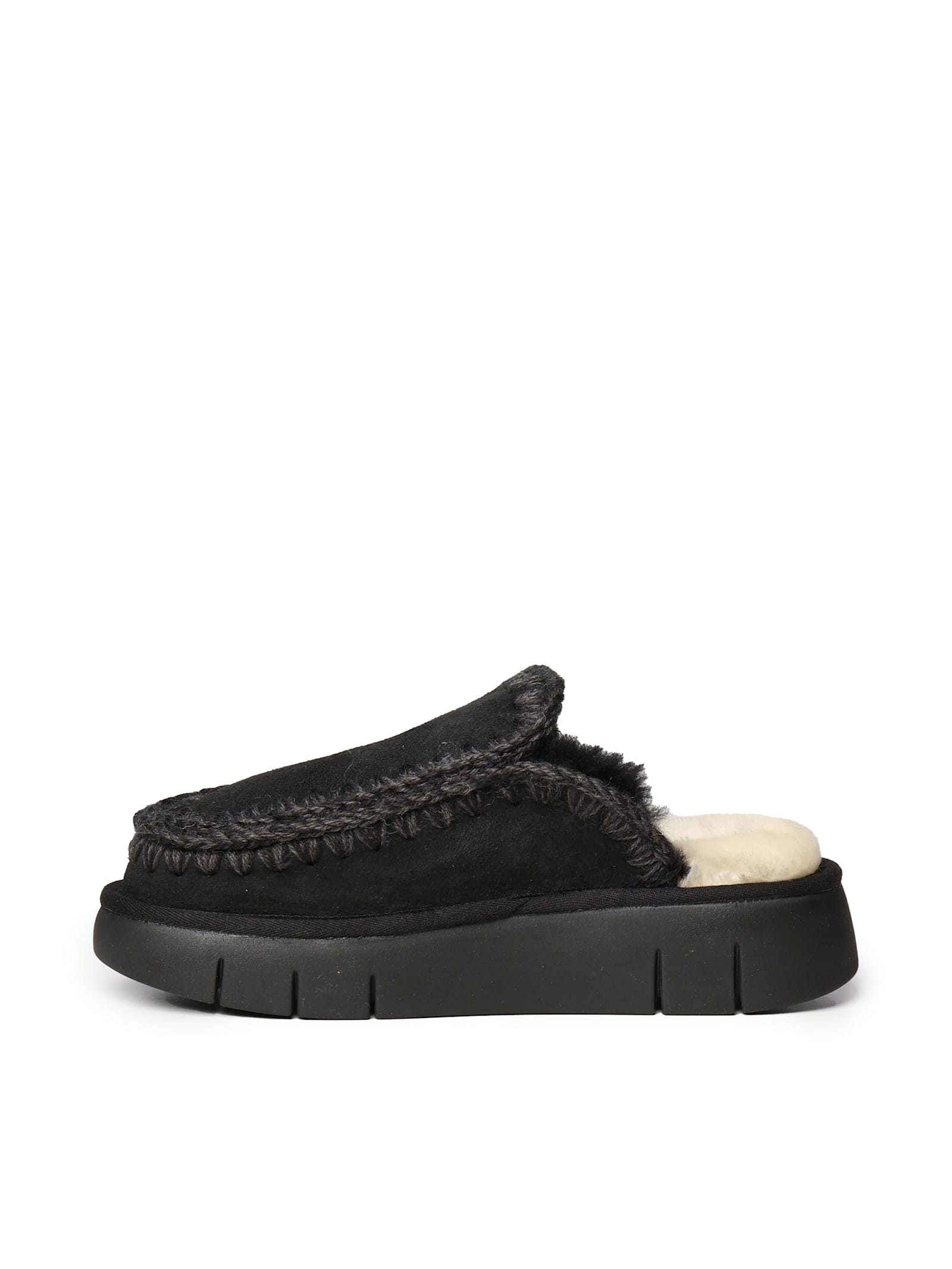 Mou Bounce Clog Mules In Black
