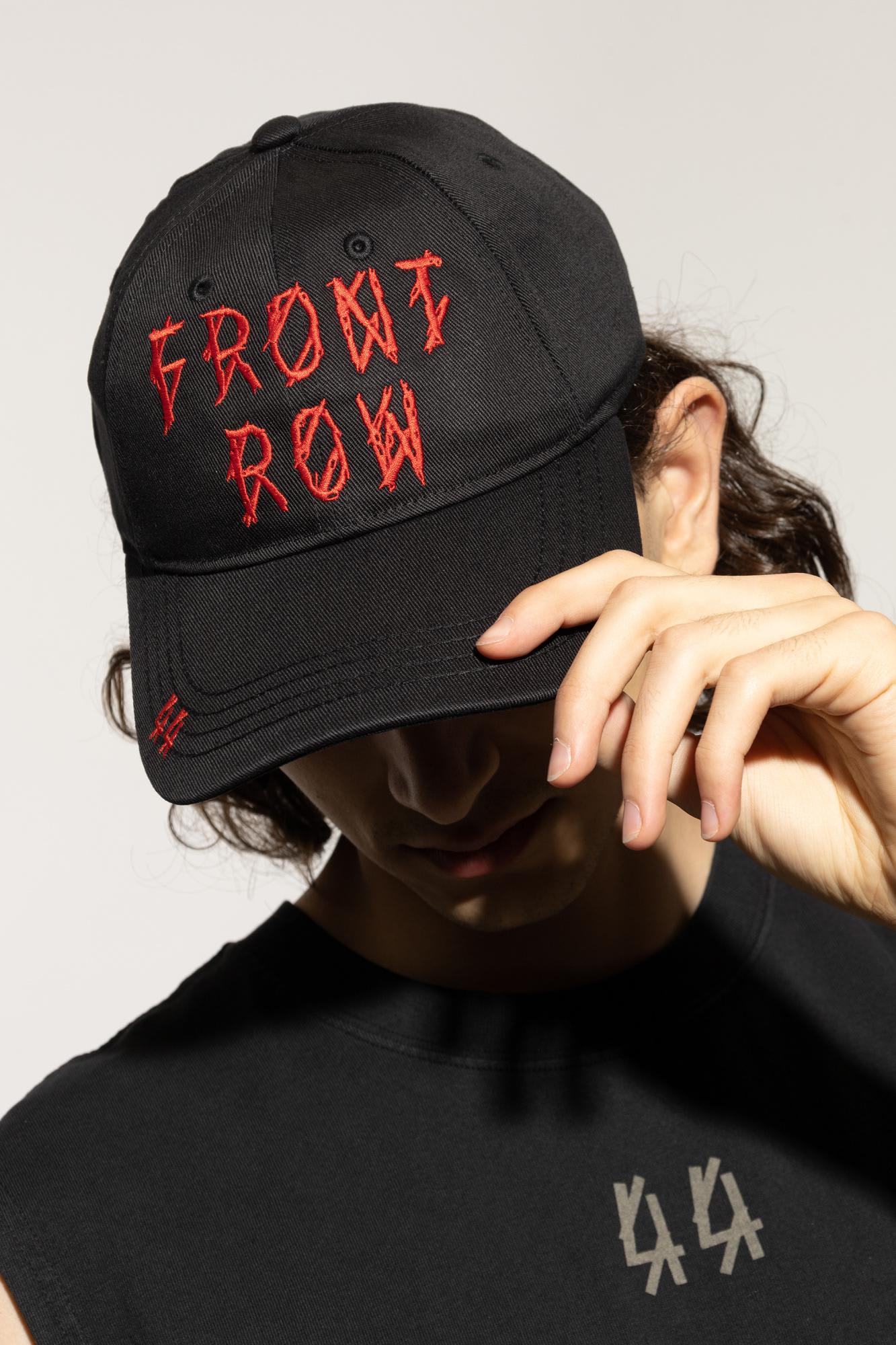 44 Label Group Front Row Cotton Gabardine Cap In Black