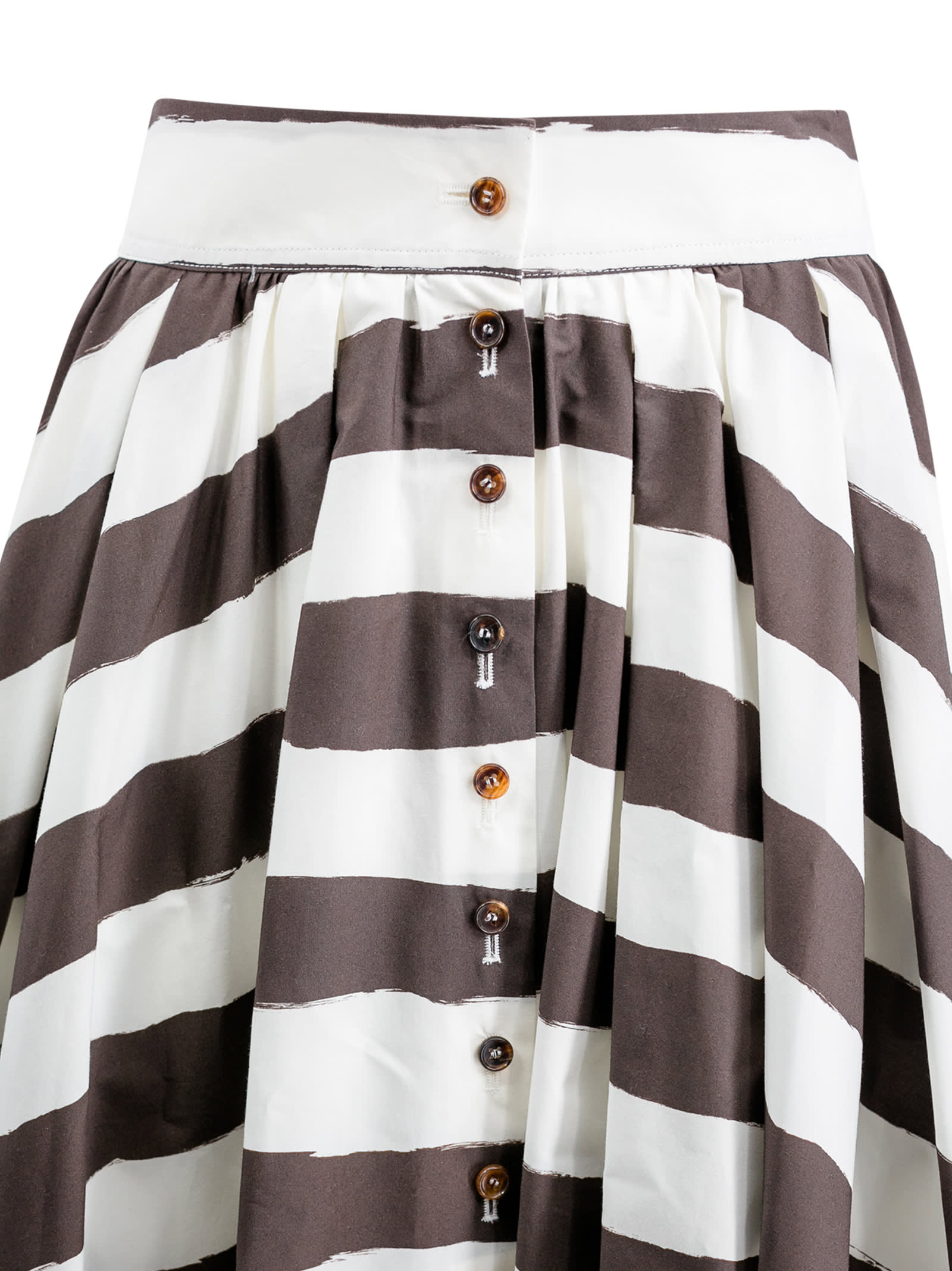 Shop Philosophy Di Lorenzo Serafini Striped A-line Skirt