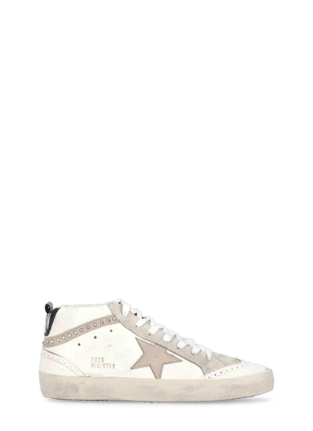 Shop Golden Goose Mid Star Sneakers In White