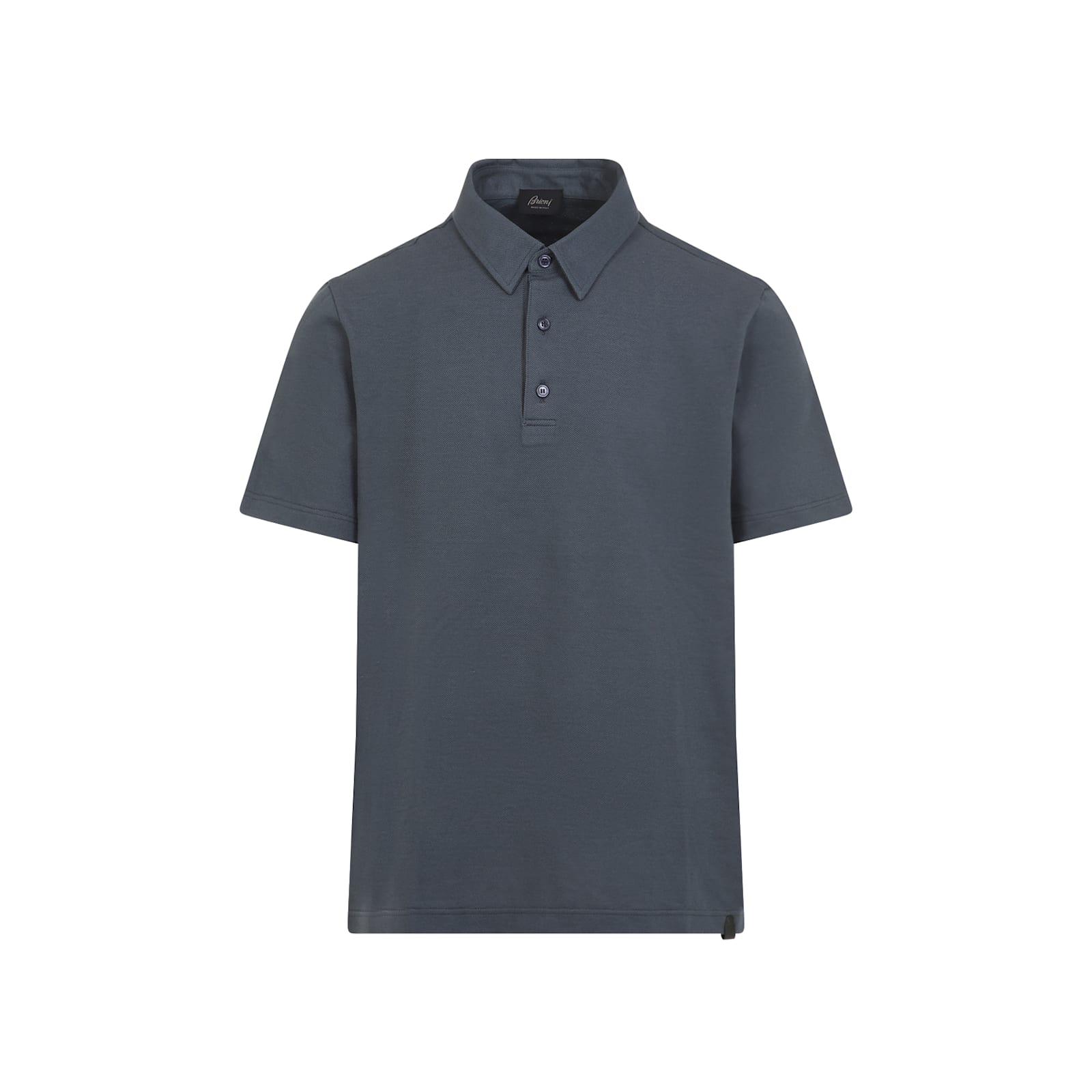 Brioni Short-sleeved Polo T-shirt In Dark Green Bottle