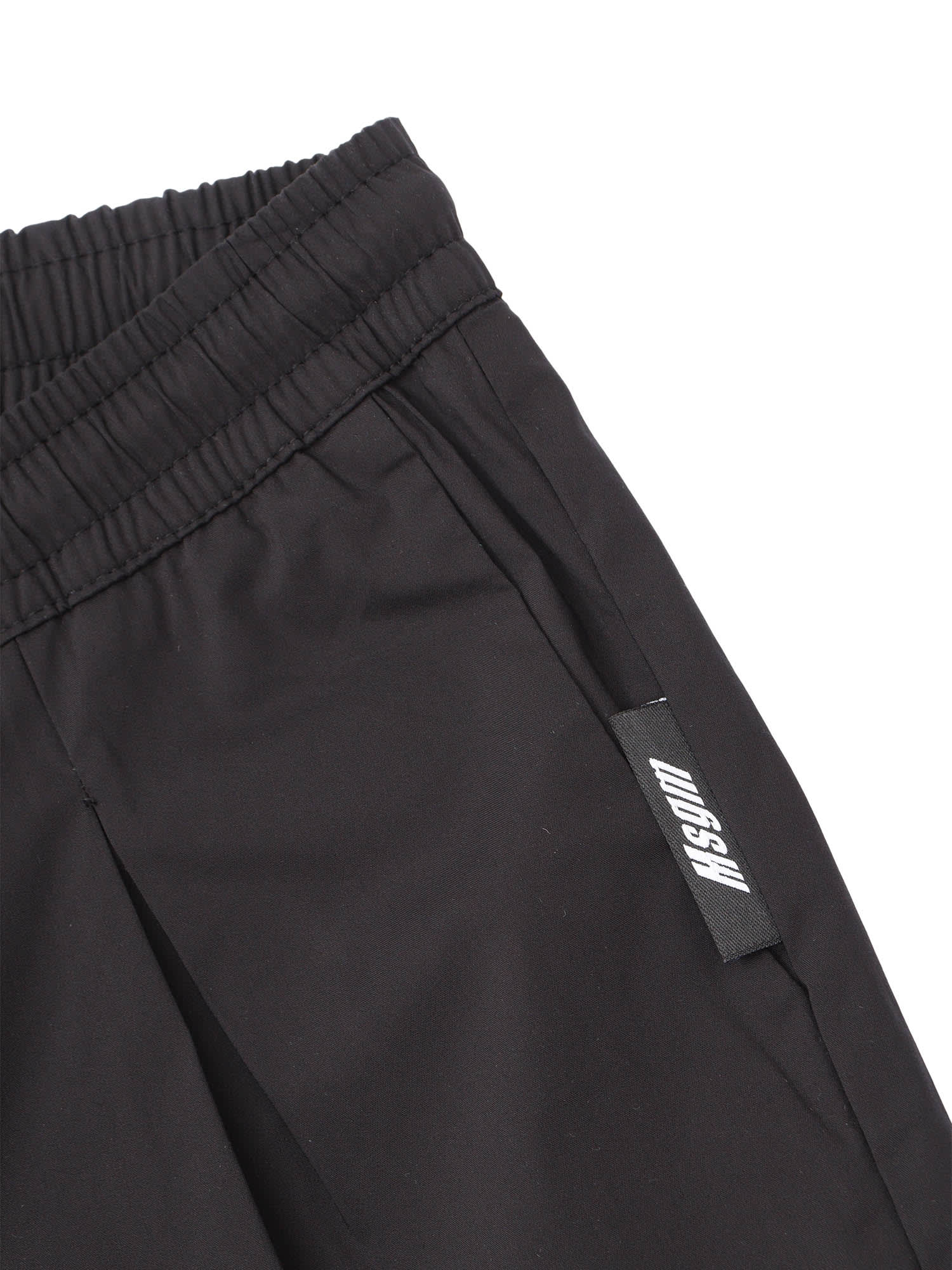 Msgm Nylon Pants Boy In Black