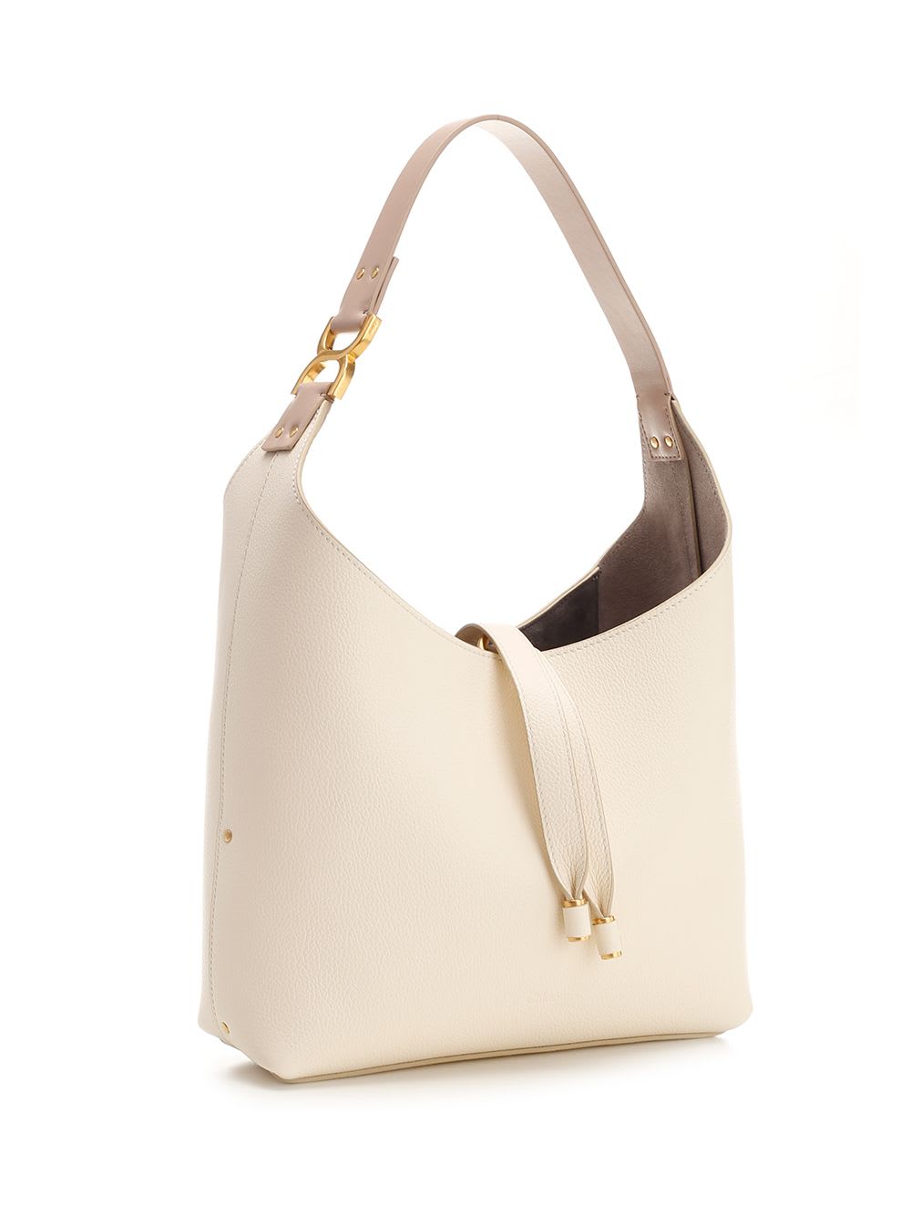 Shop Chloé Small Marcie Hobo Bag In White