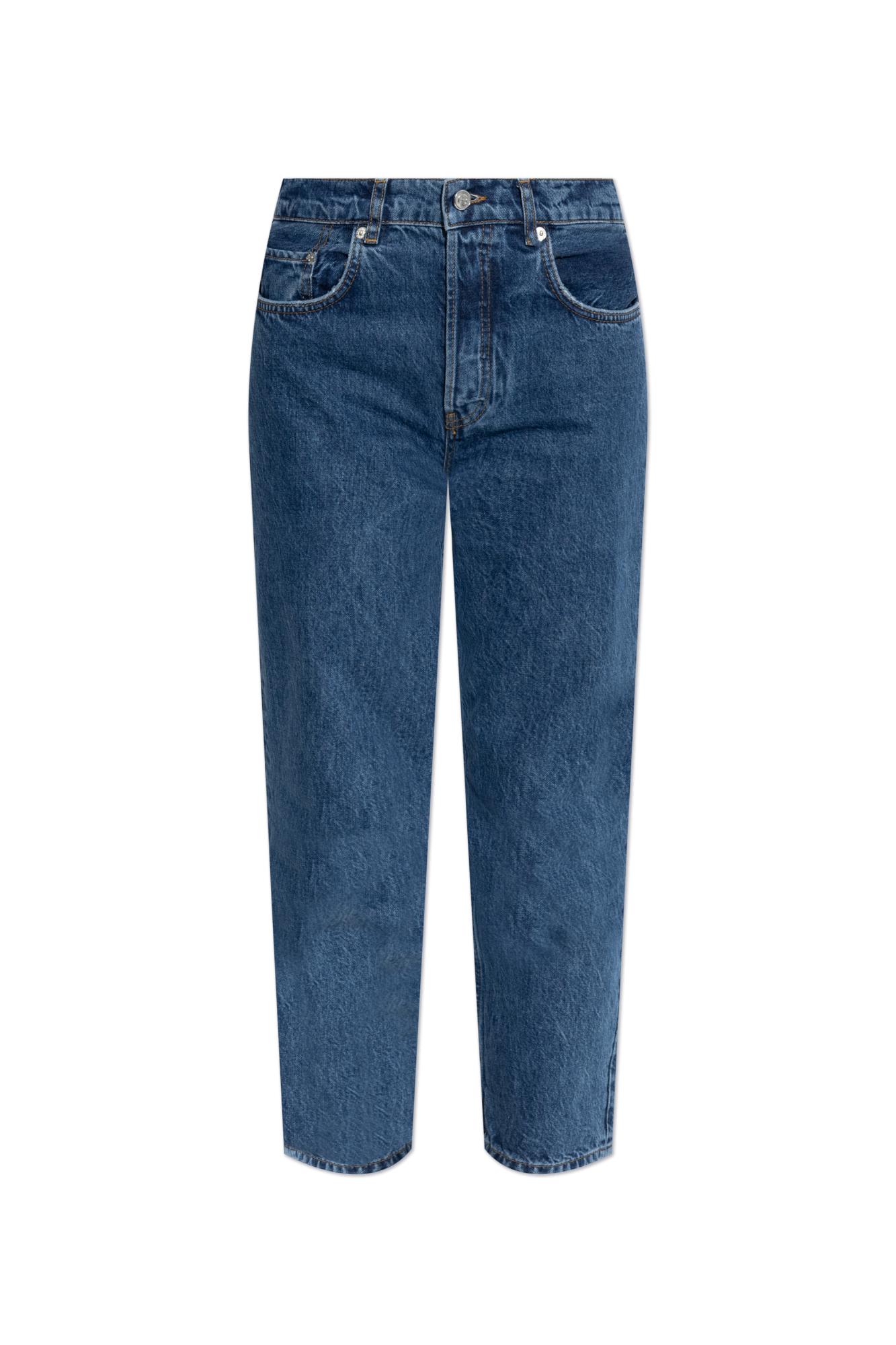 Shop Anine Bing High-waisted Jeans In Blue