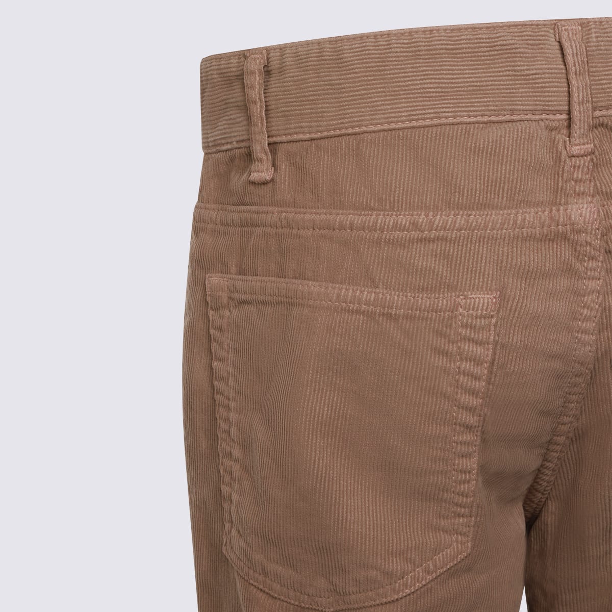 The Row Light Pebble Cotton Carlyl Jeans In Brown