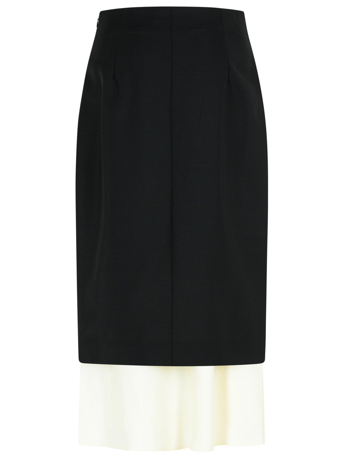 Rohe Layered-hem Midi Skirt In Black