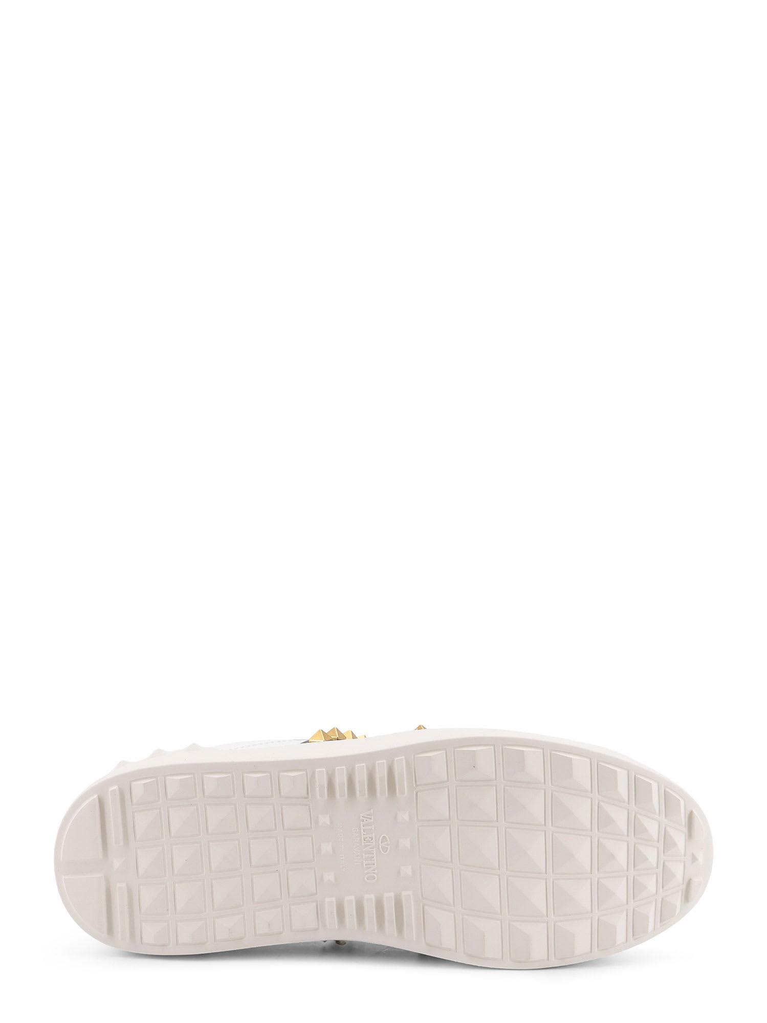 Valentino Low-top Leather Sneakers Featuring Studs Detail