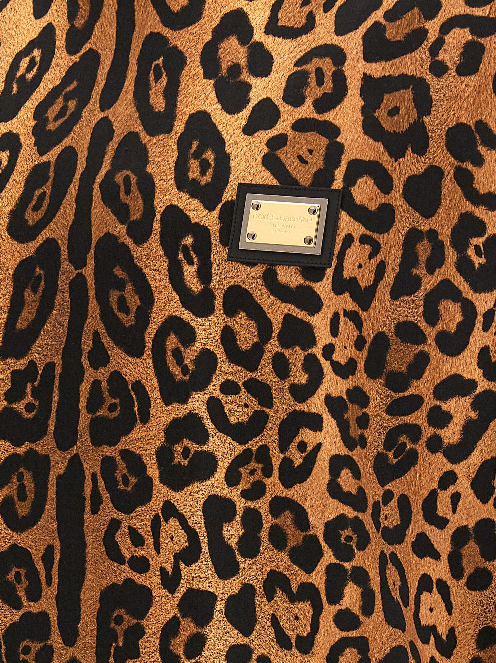 Shop Dolce & Gabbana Leopard Print T-shirt In Brown