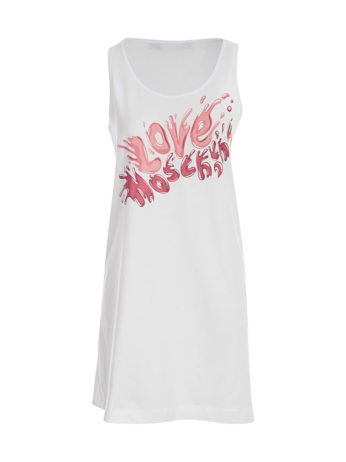 Love Moschino S/s Dress W/logo Splash Print
