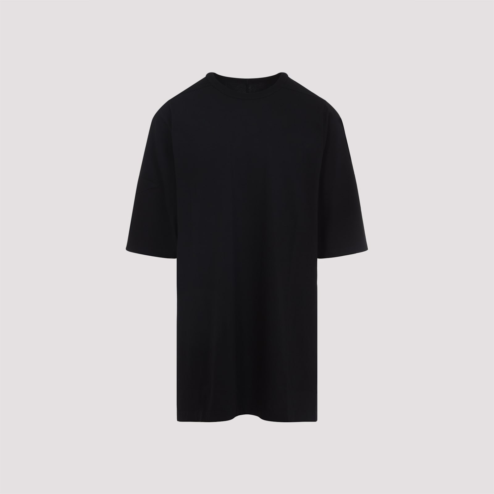 Rick Owens Relaxed Fit Oversized T-shirt With Classic Crew Neckline In Black