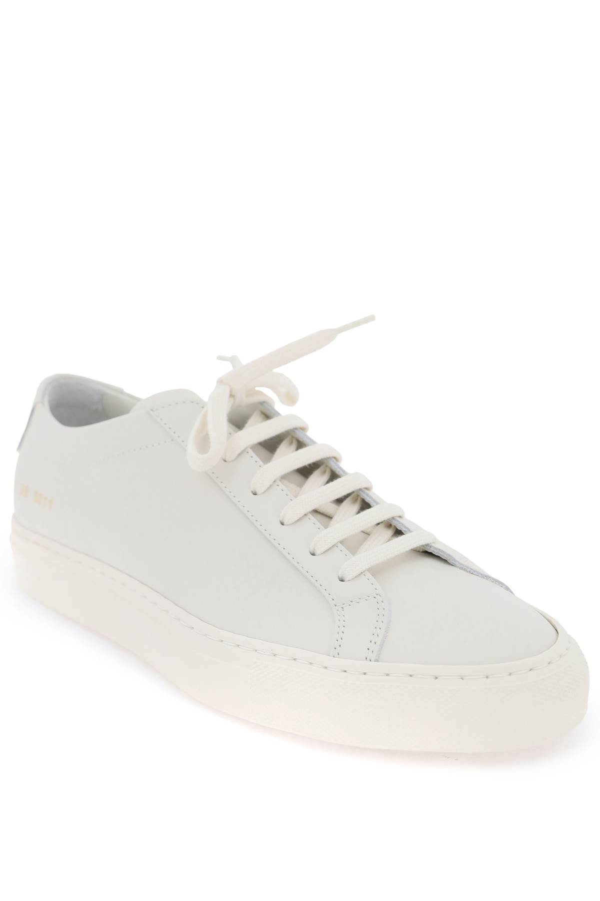 Shop Common Projects Original Achilles Leather Sneakers In Warm White (white)