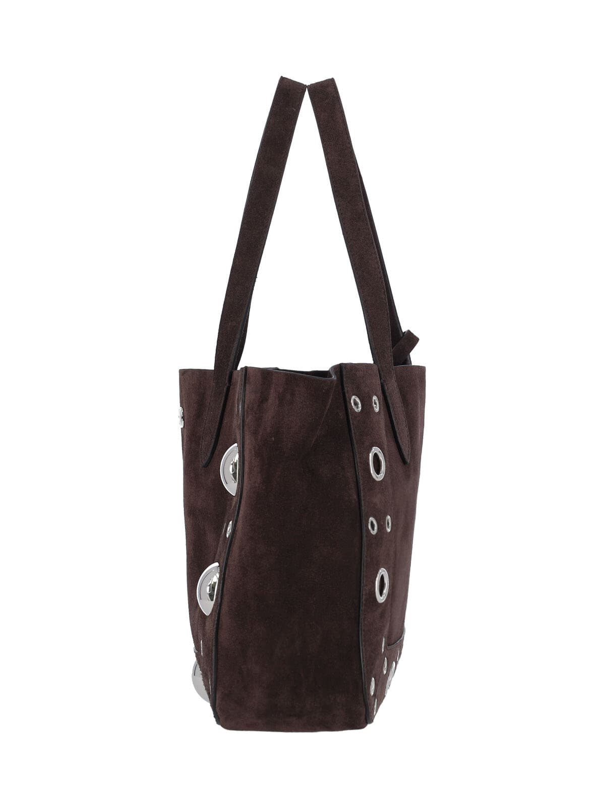 Valentino Nellcôte Small Tote Bag In Brown