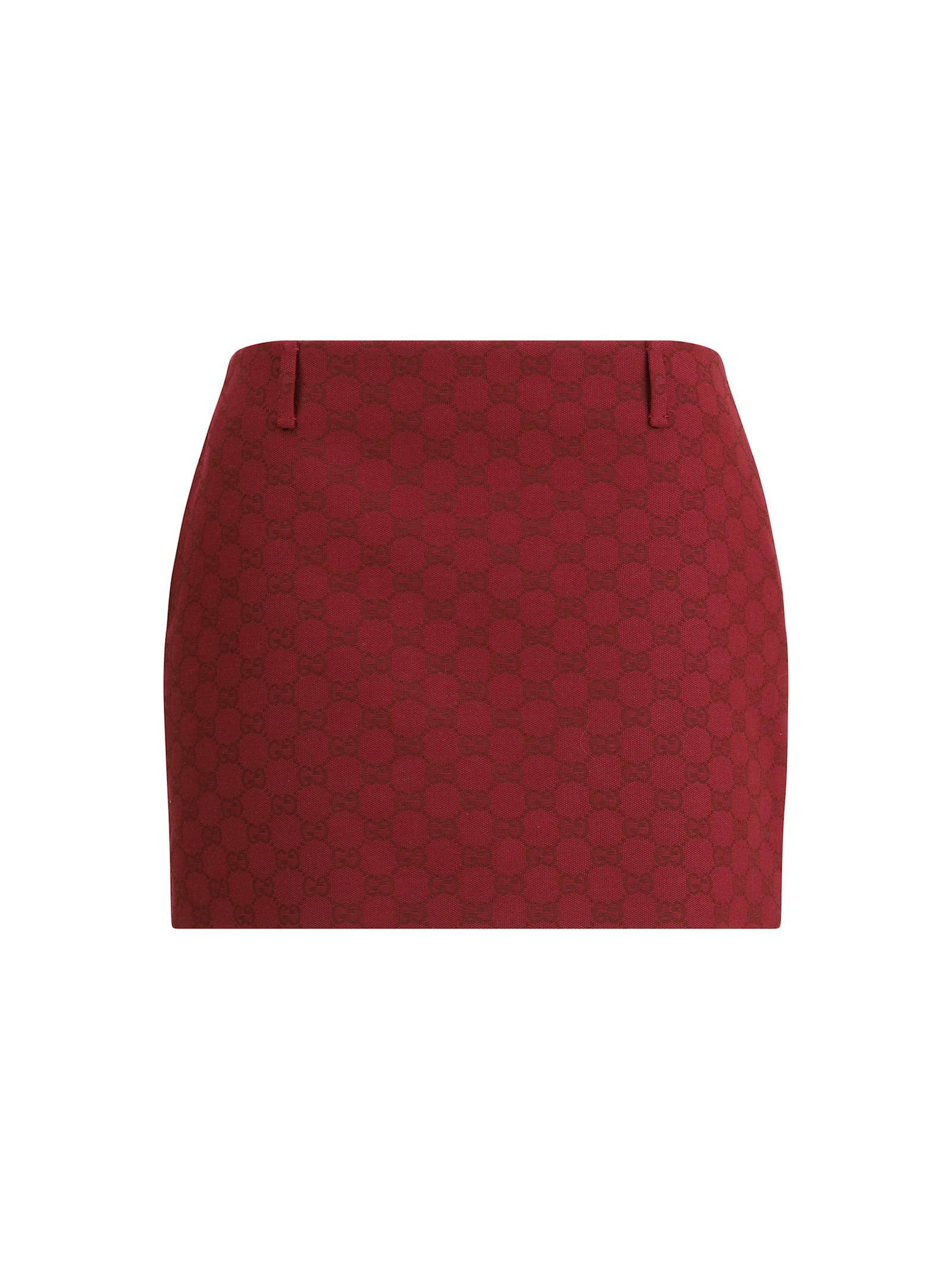 Gucci Gg Miniskirt In Red