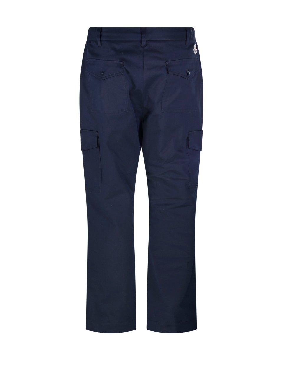 Shop Moncler Straight-leg Trousers In Blue