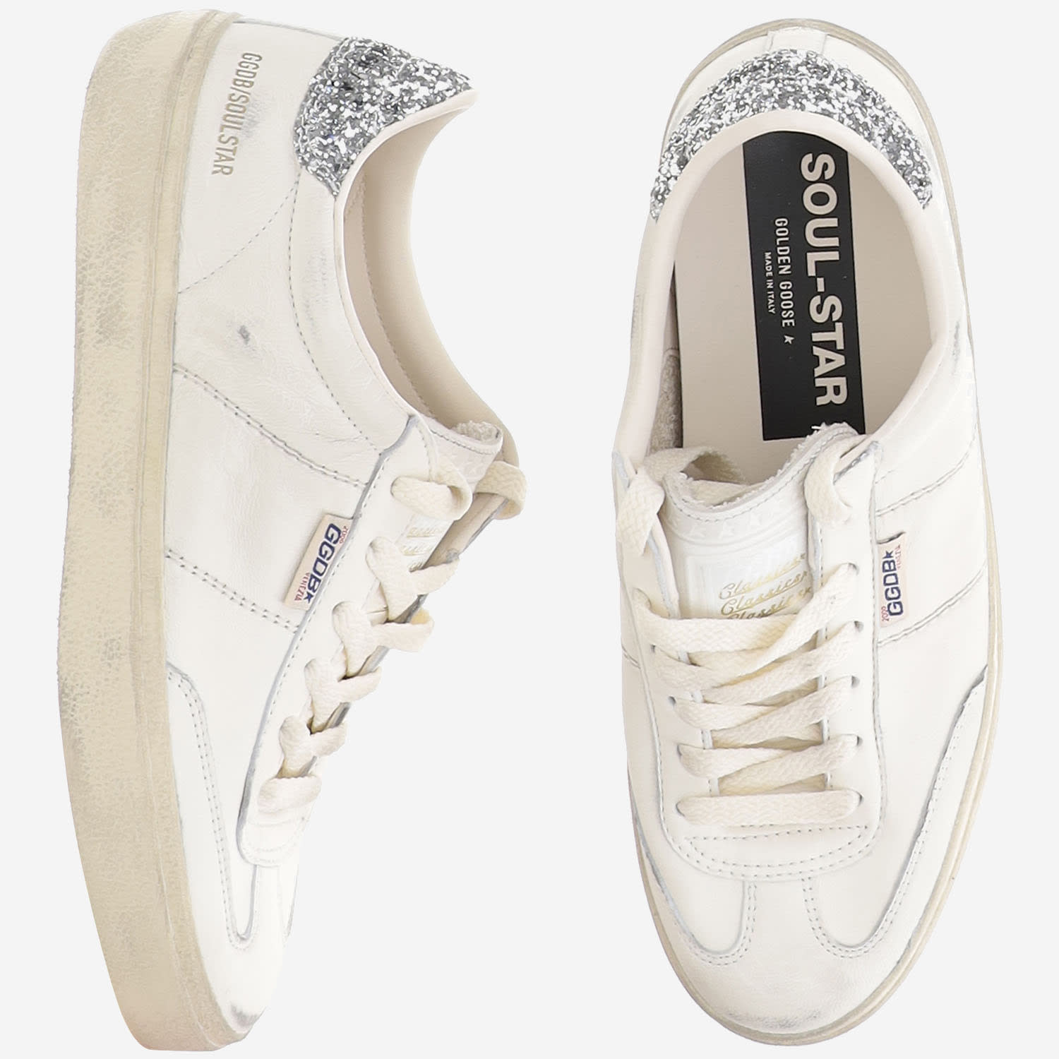 Shop Golden Goose Soul-star Sneakers In White