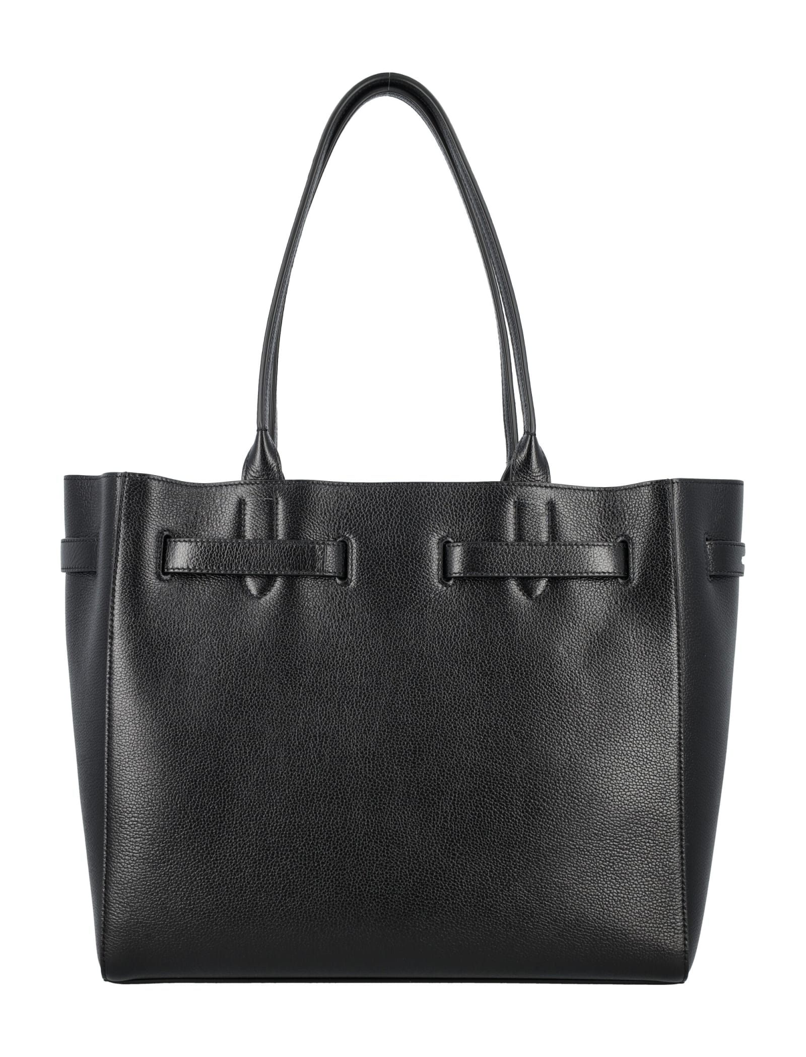 Shop Tom Ford Mini T Medium Tote Bag In Black