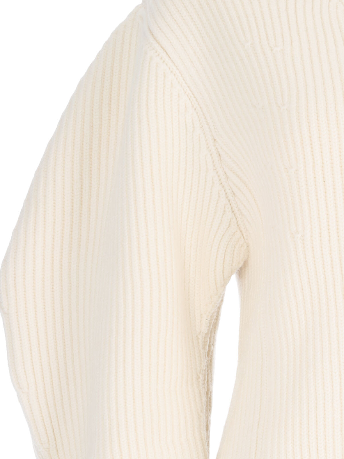 Shop Jil Sander Long Cardigan In Crema