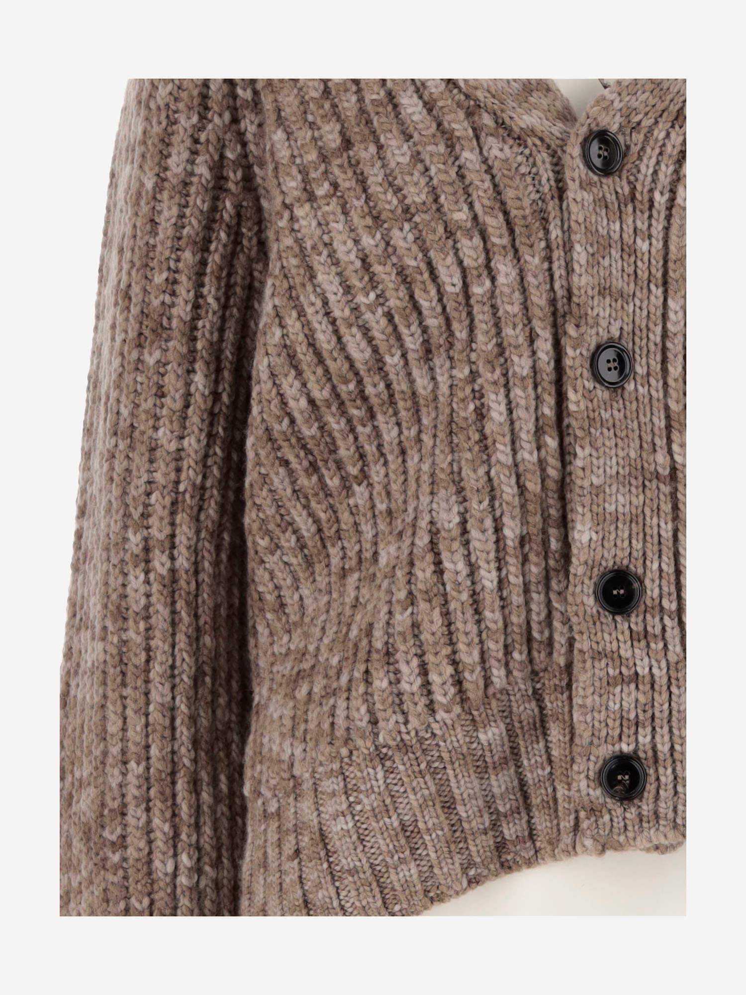 Shop Ami Alexandre Mattiussi Wool Sweater In Brown