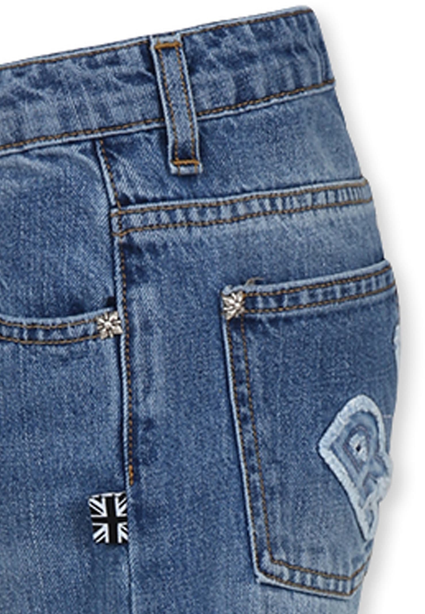 Richmond Denim Jeans For Boy With Logo In Blue