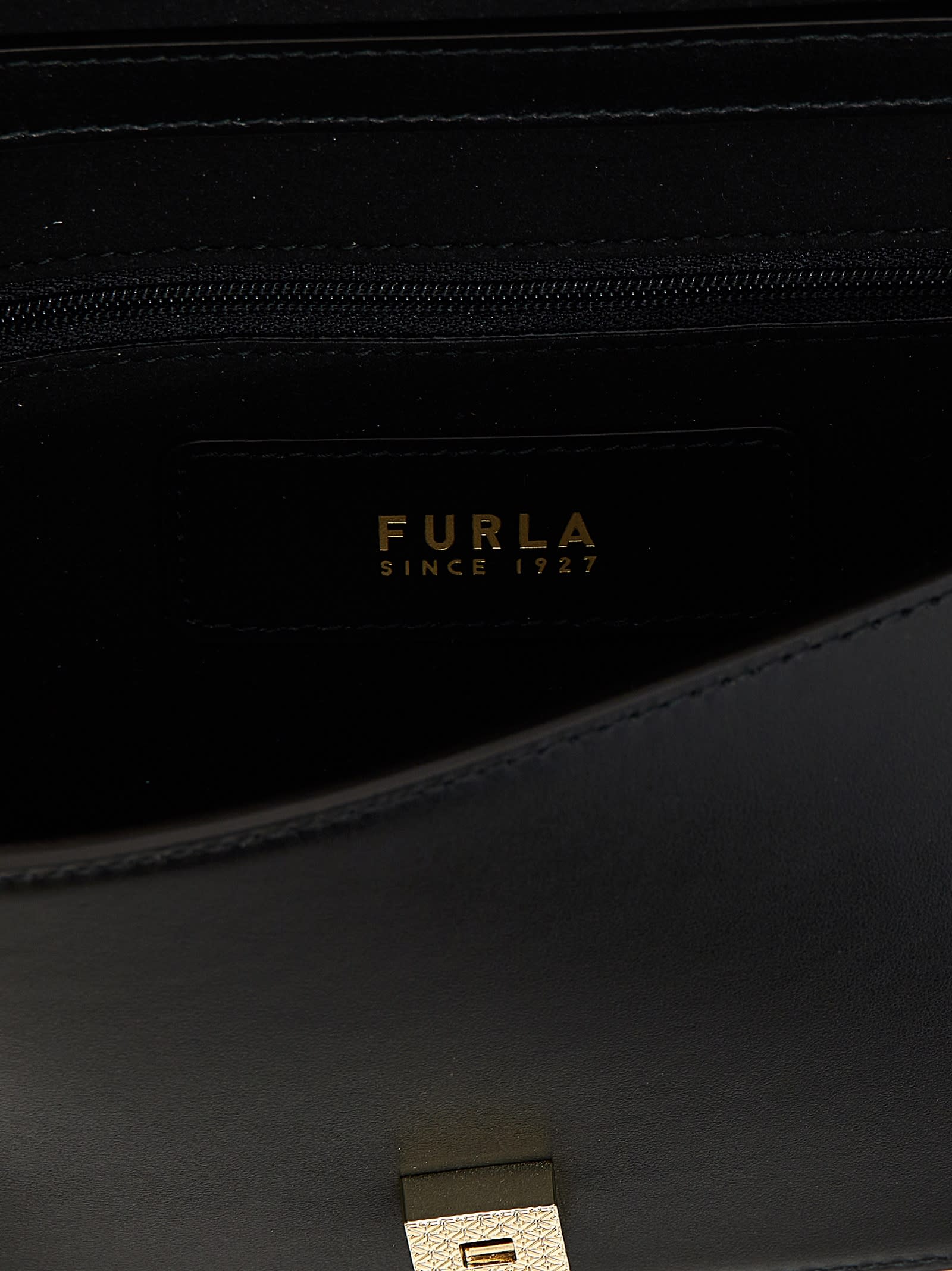 Shop Furla Sfera Mini Crossbody Bag In Black