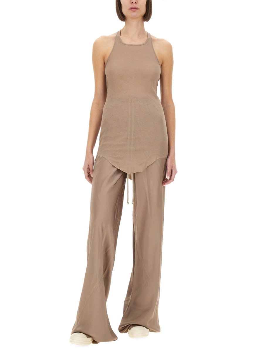 Rick Owens Women Wide Leg Pants In Nude