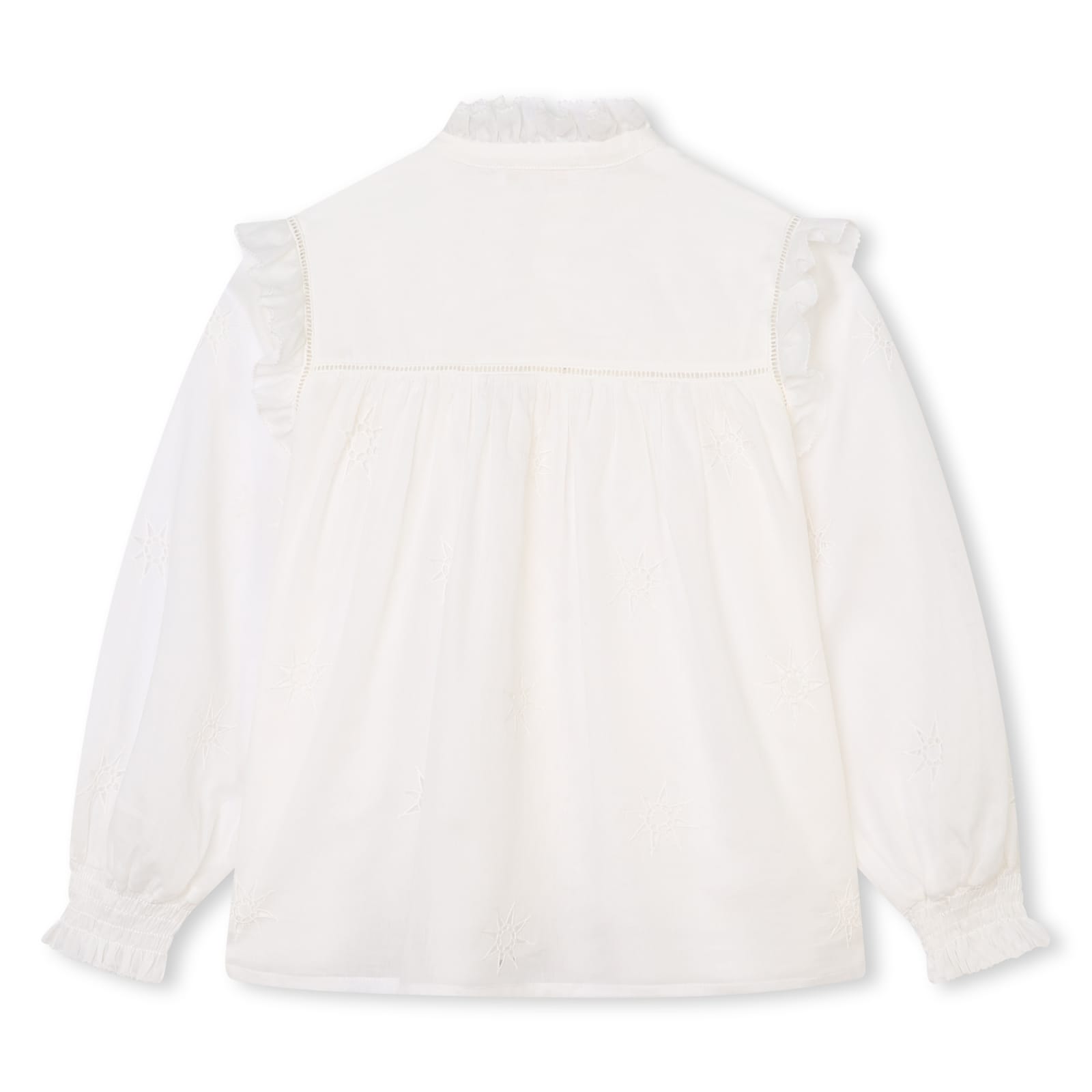 Shop Chloé Shirt With Ruffles In White