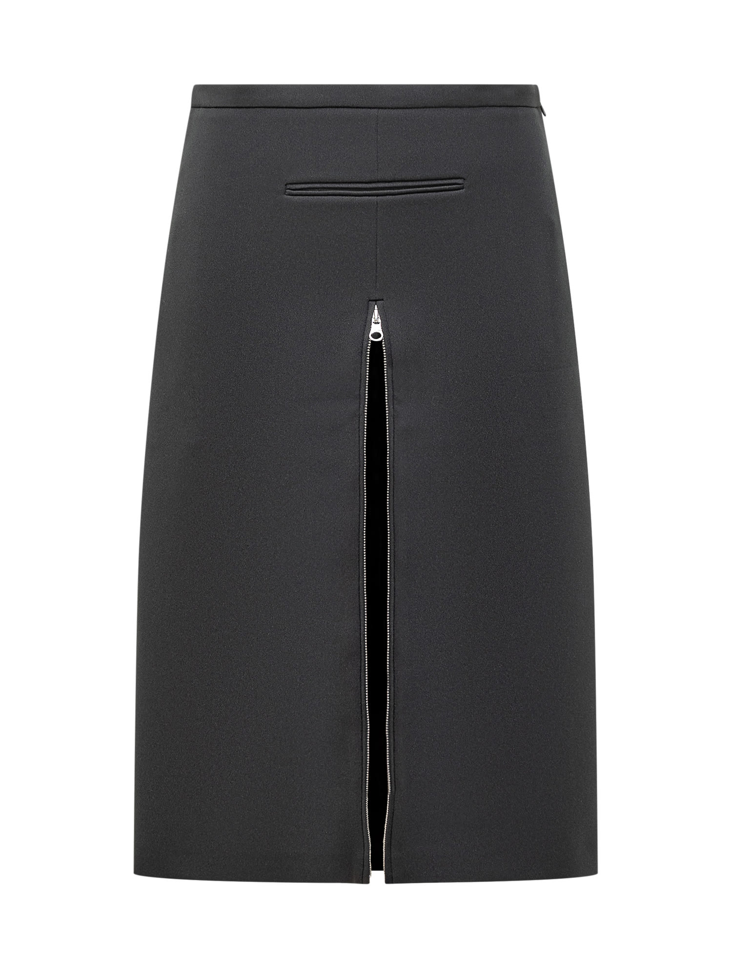 Shop Courrèges Zipped Skirt In Black