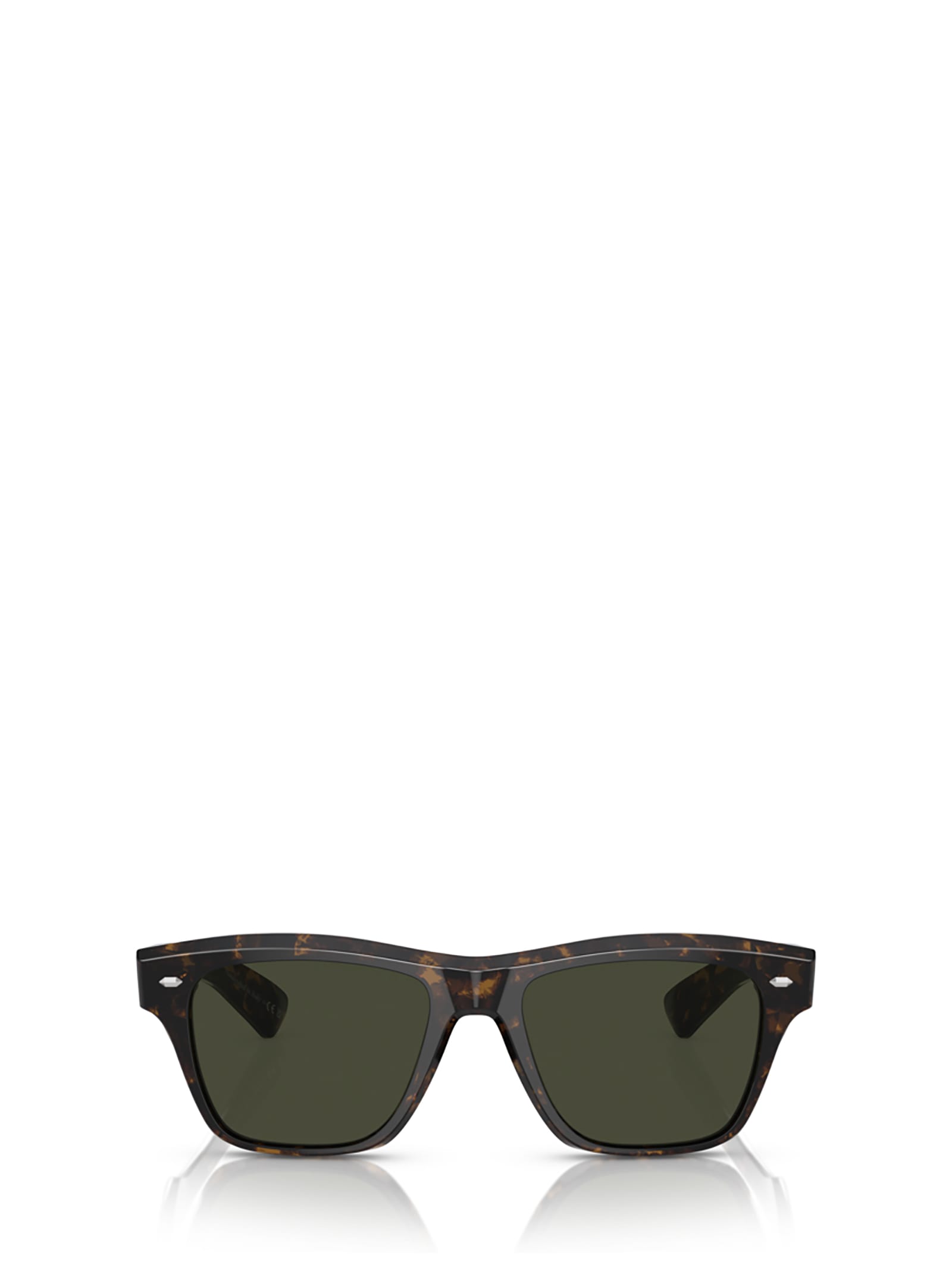 Shop Oliver Peoples Ov5522su Walnut Tortoise Sunglasses