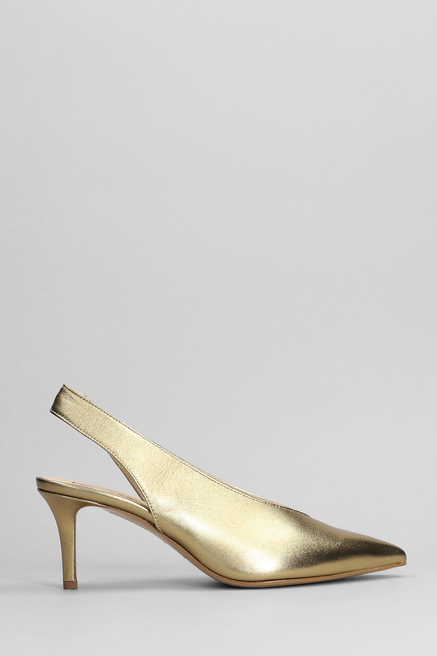 Pumps In Bronze Leather
