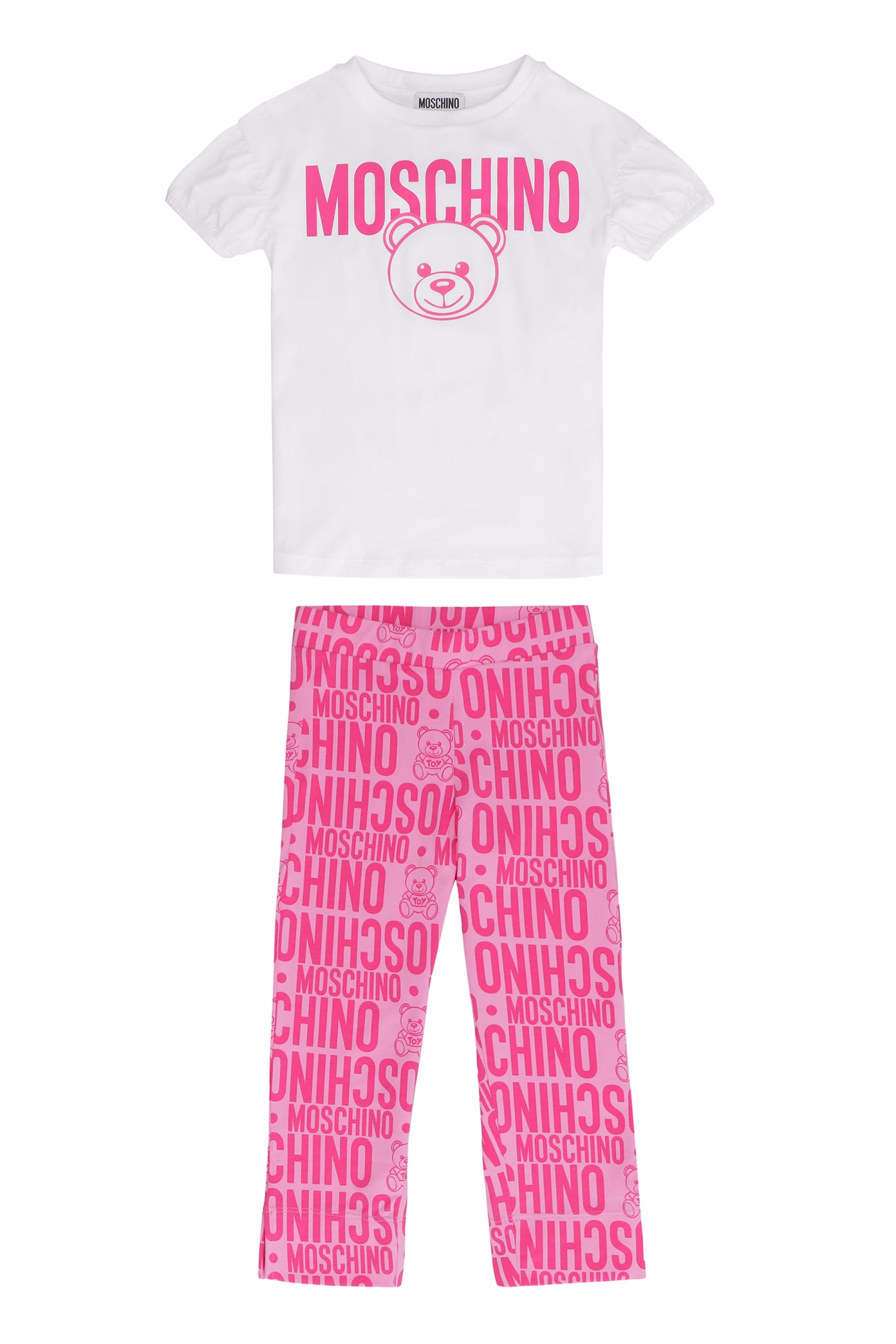 Moschino Cotton T-shirt And Leggings Set