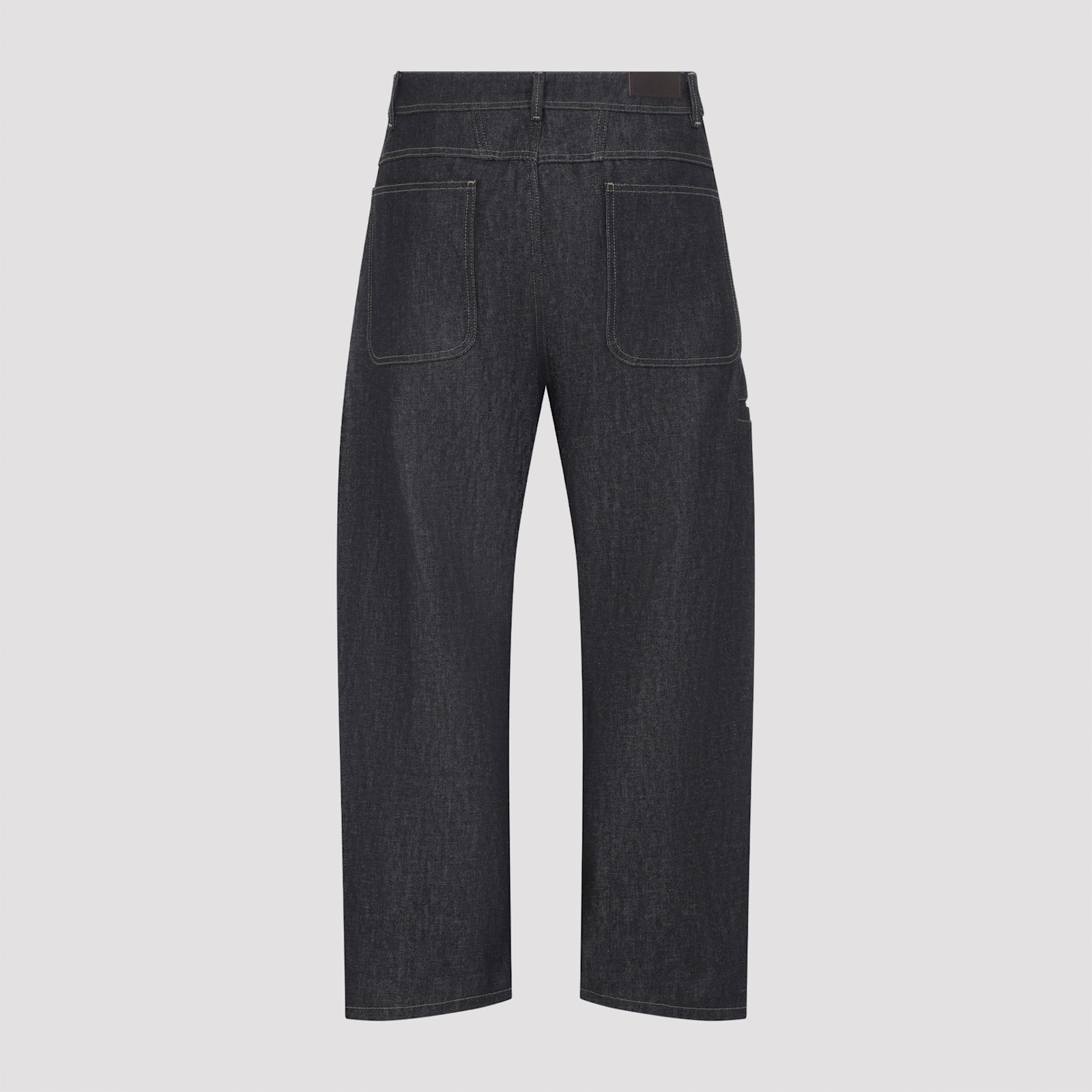Lemaire Utility Inspired Trousers Featuring Pockets In Gray