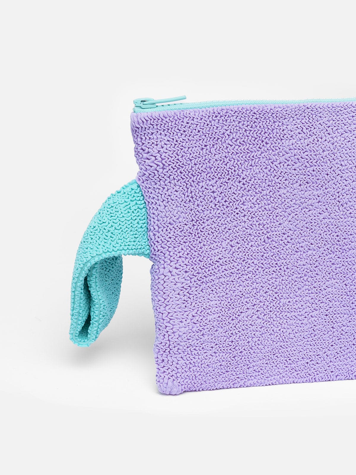 Mc2 Saint Barth Pareasy Purple Crinkle Pochette In Pink
