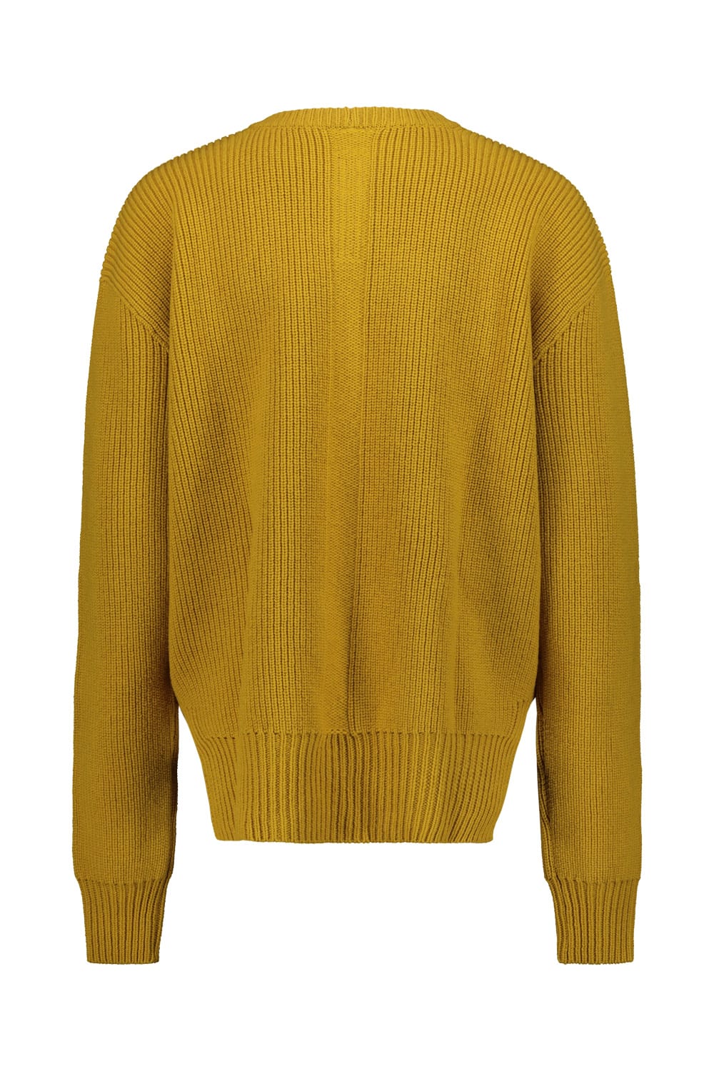 Shop Rick Owens Fishermann Crew Neck Sweater In Lemon