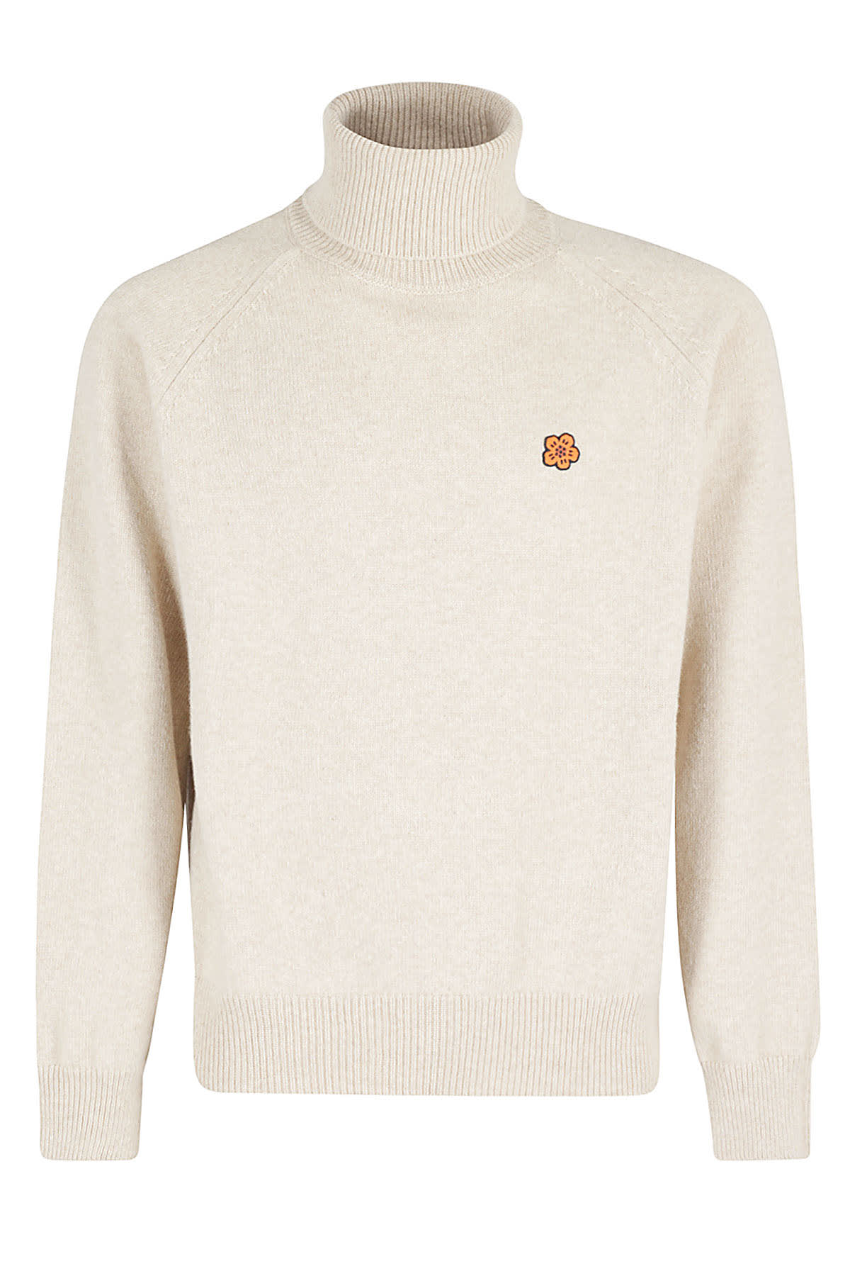 Shop Kenzo Rws Boke Flower Turtleneck In Beige