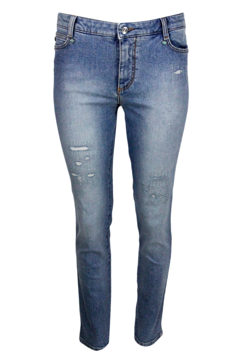 Shop Ermanno Scervino 5-pocket Denim Jeans