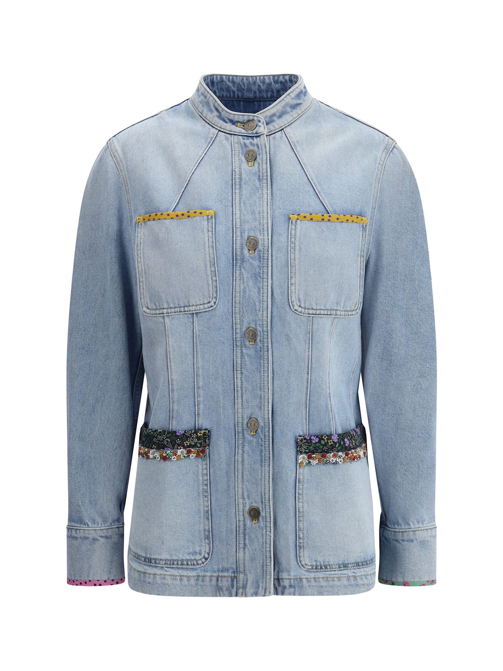 Denim Jacket With Embroidery