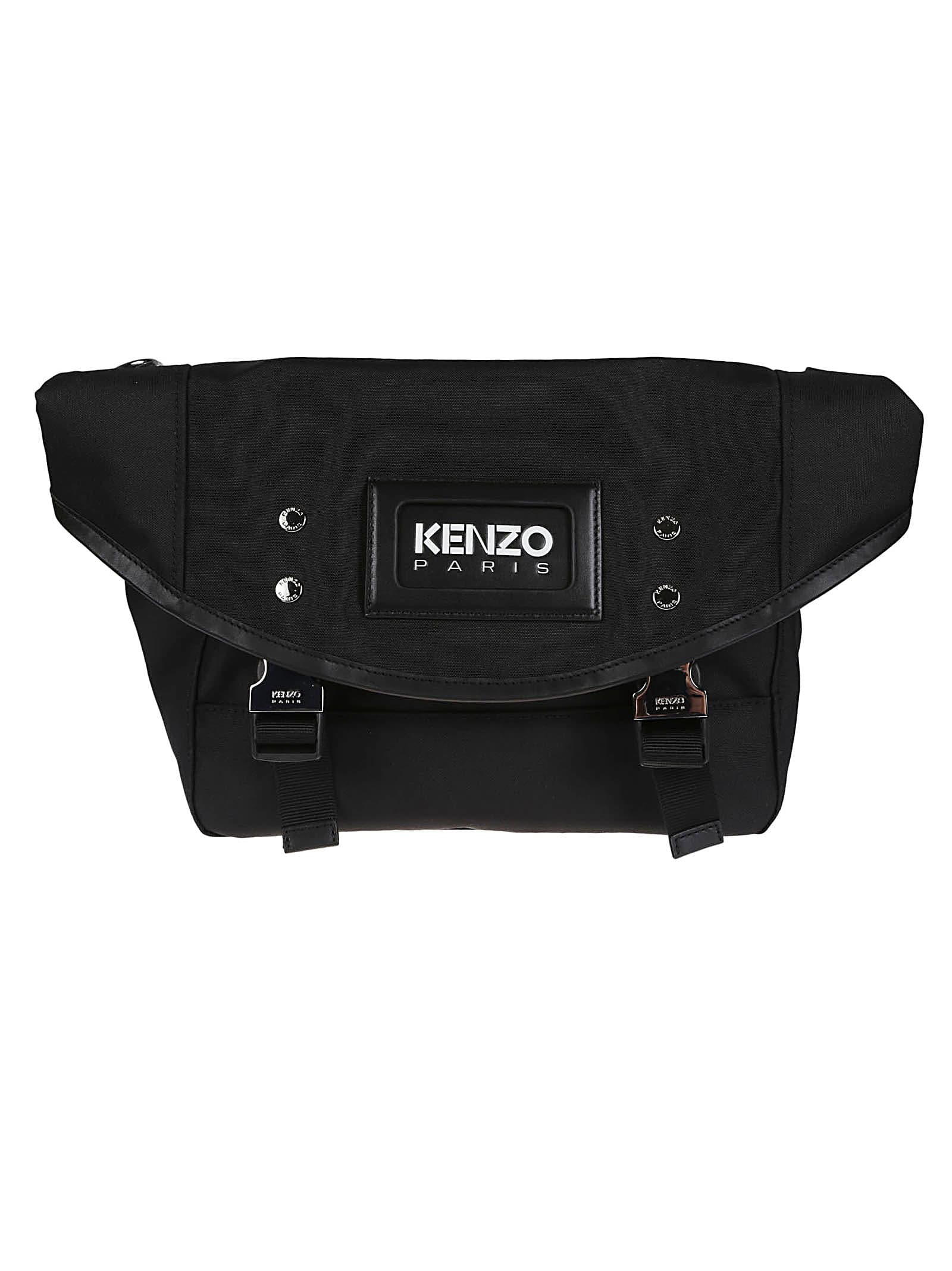 Shop Kenzo Messenger Bag In Noir