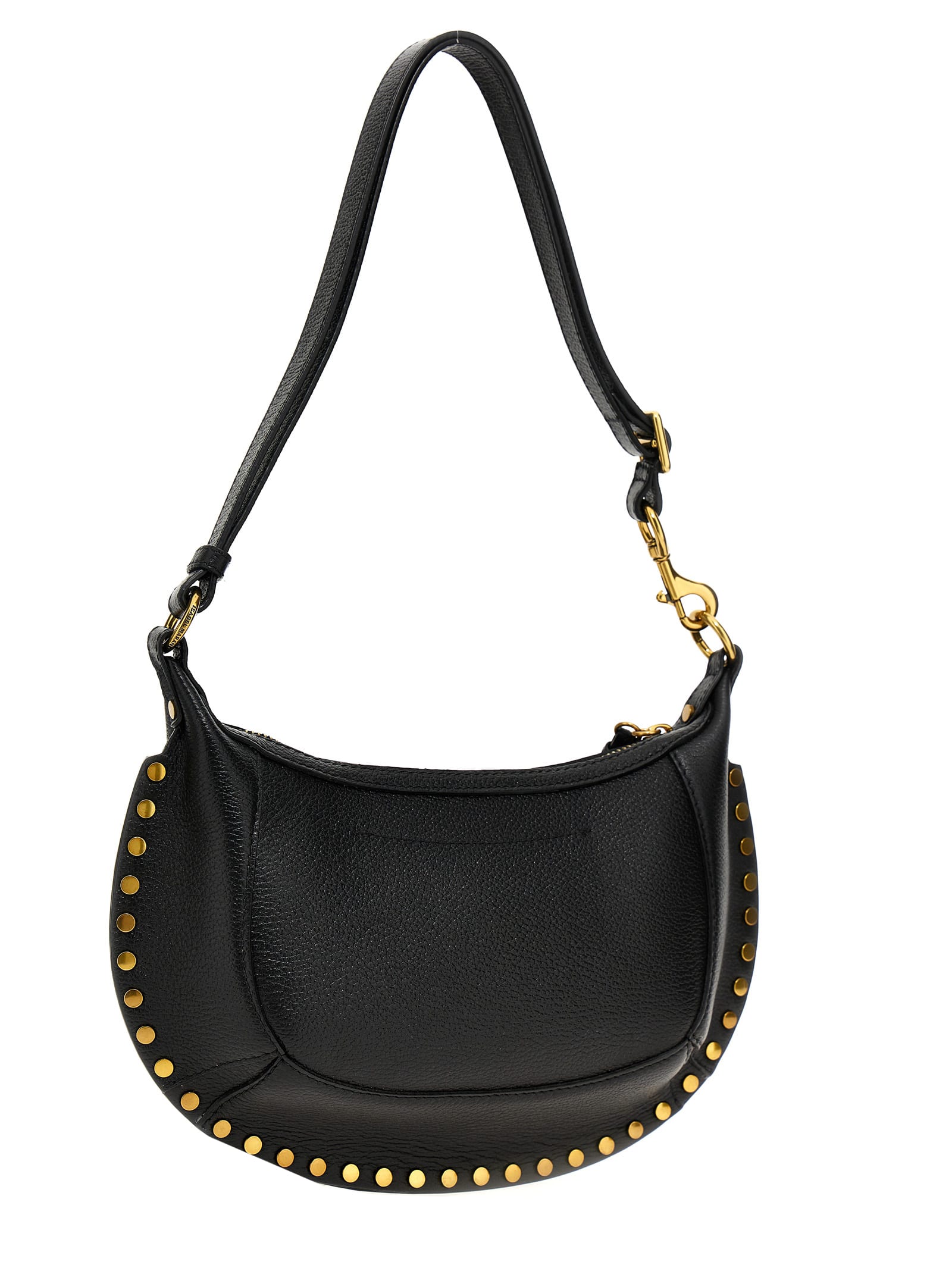 Shop Isabel Marant Oskan Moon Shoulder Bag In Black