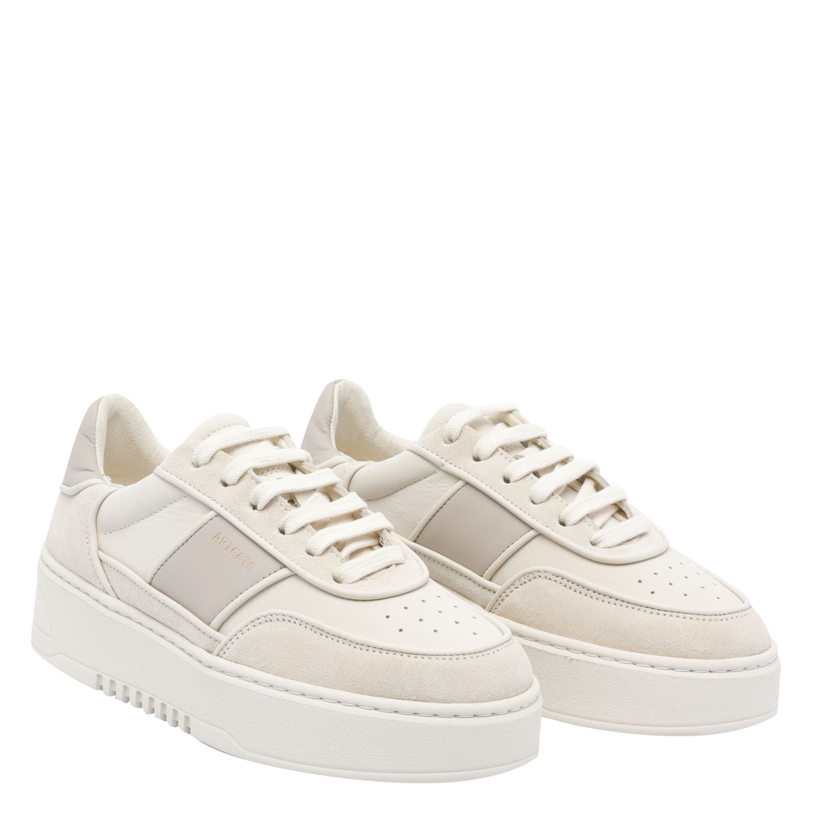 Axel Arigato Orbit Piping Sneakers In White