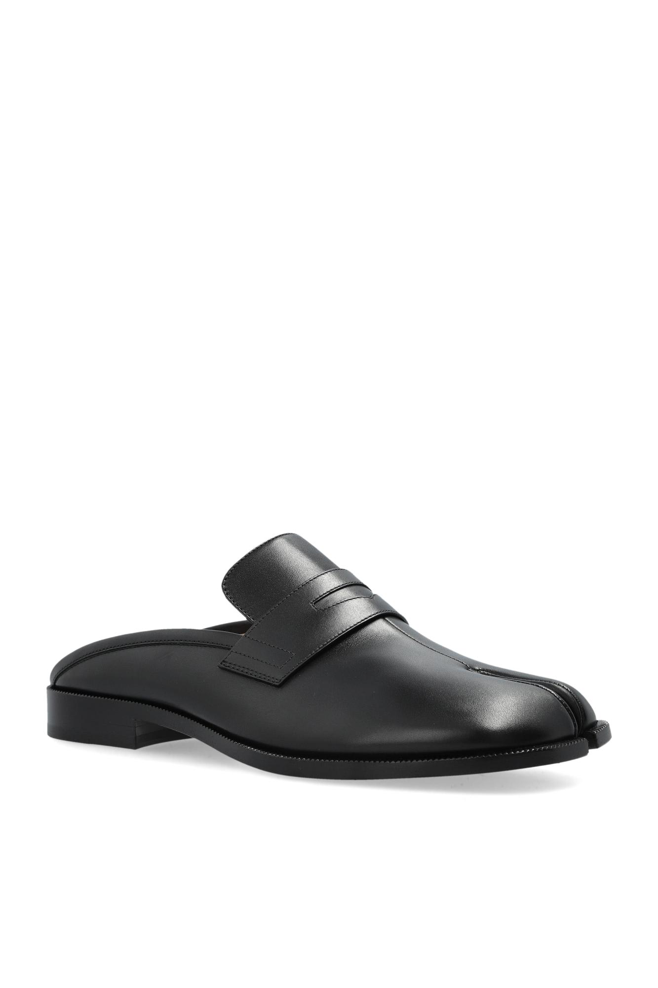 Maison Margiela Black Tabi City Loafer Mules In Black