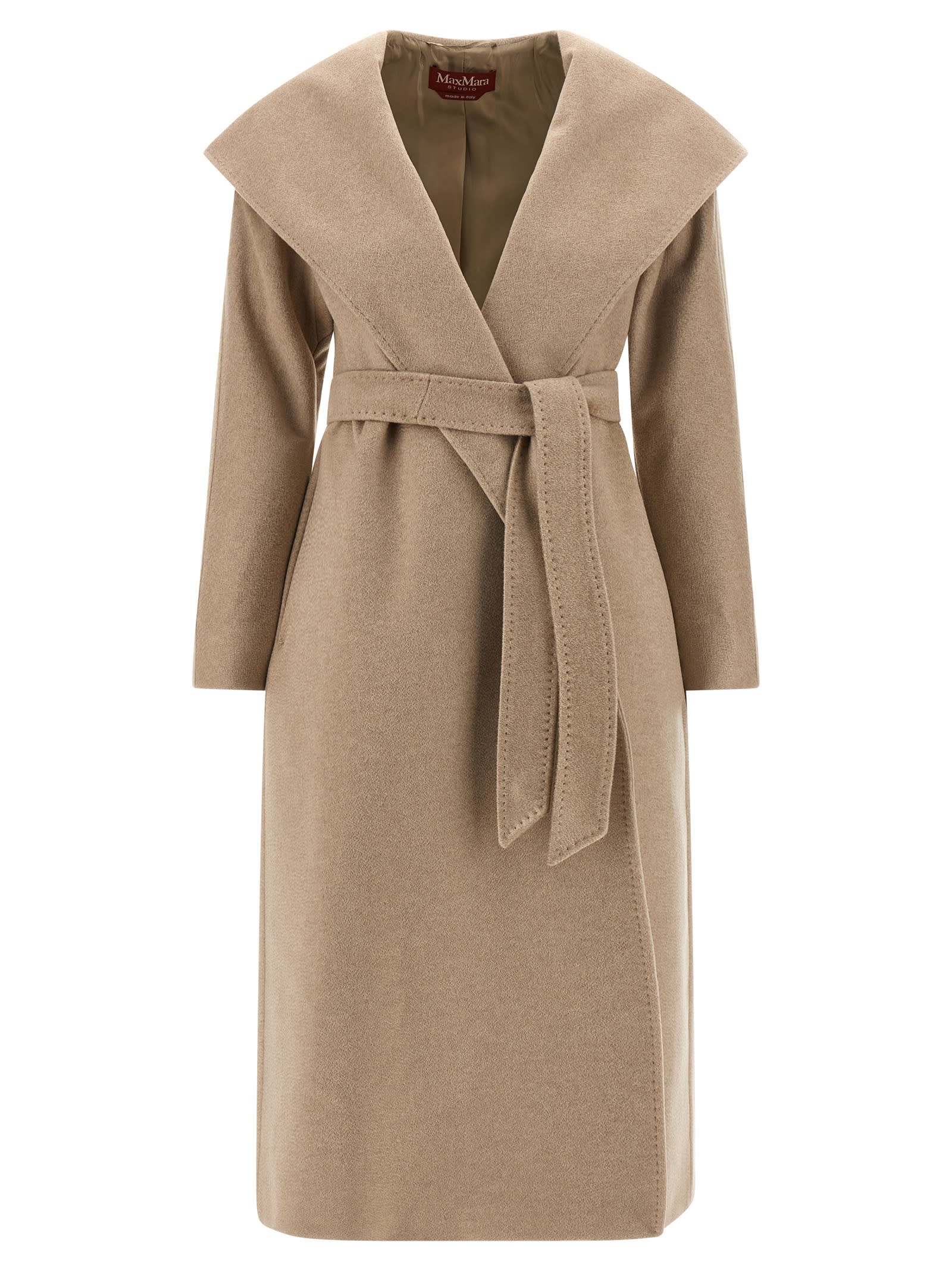 Max Mara Danton Coat In Neutral
