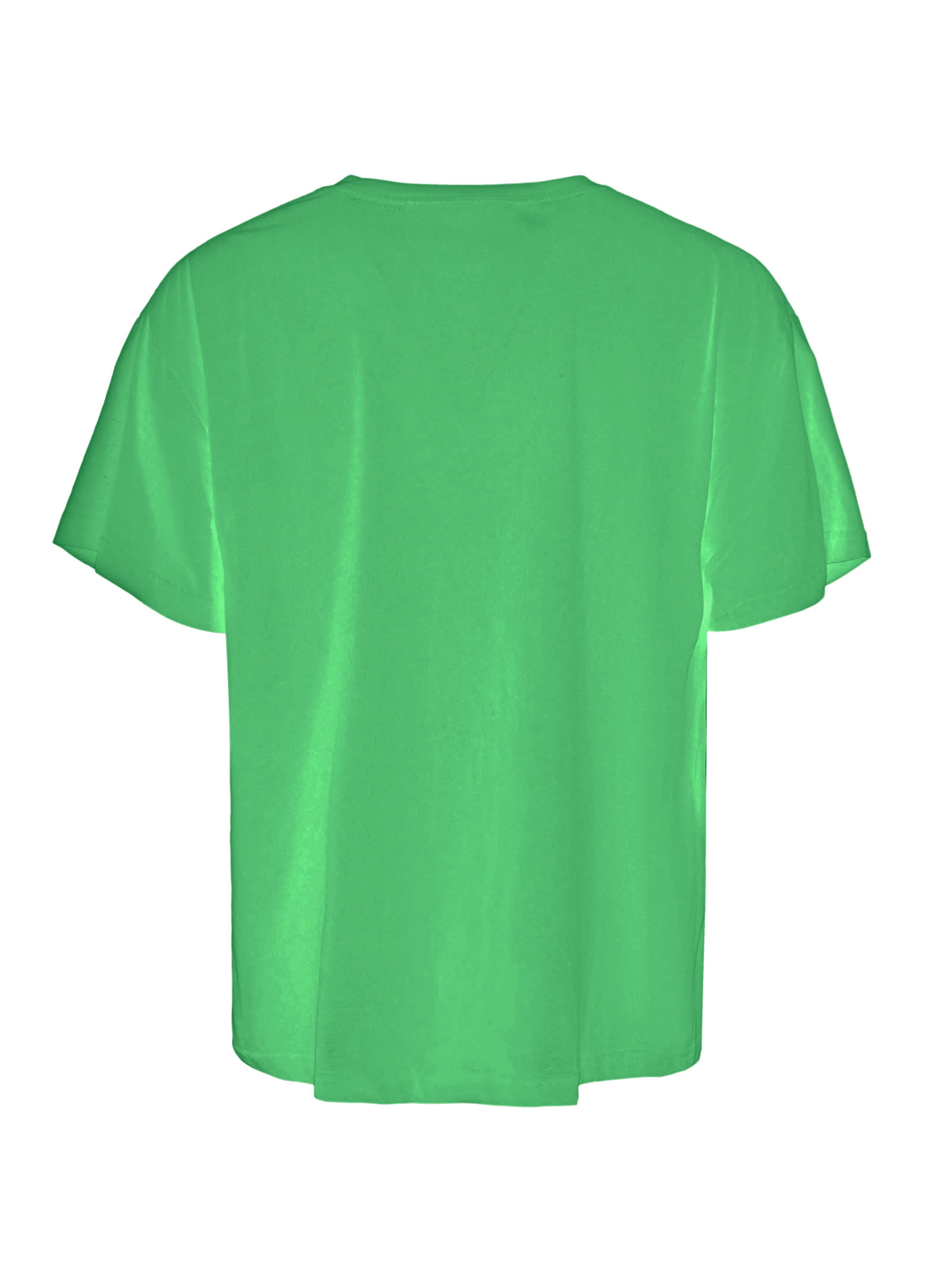 Just Cavalli Green Short Sleeves T-shirt In Green