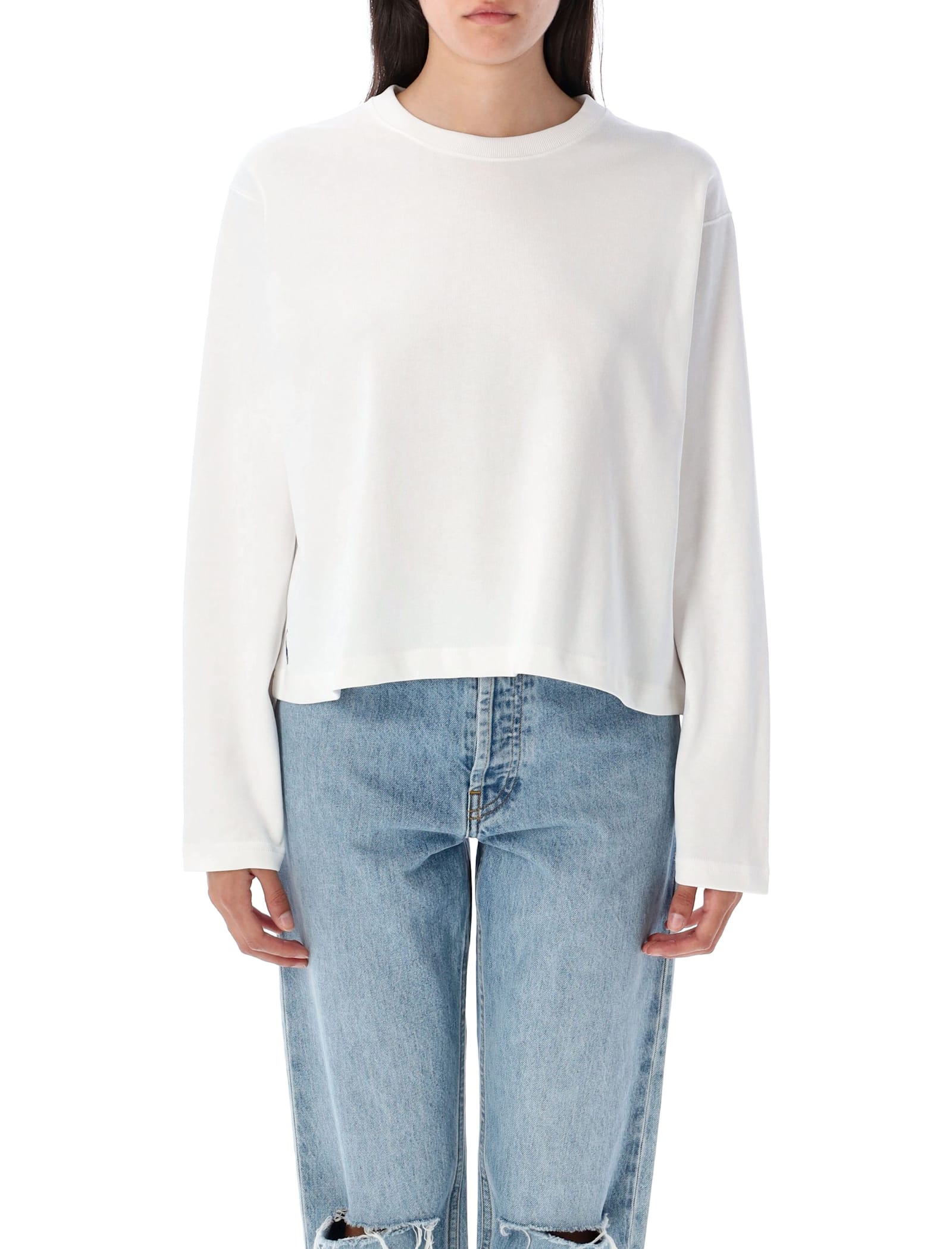Polo Ralph Lauren Cotton Long Sleeves T-shirt In White