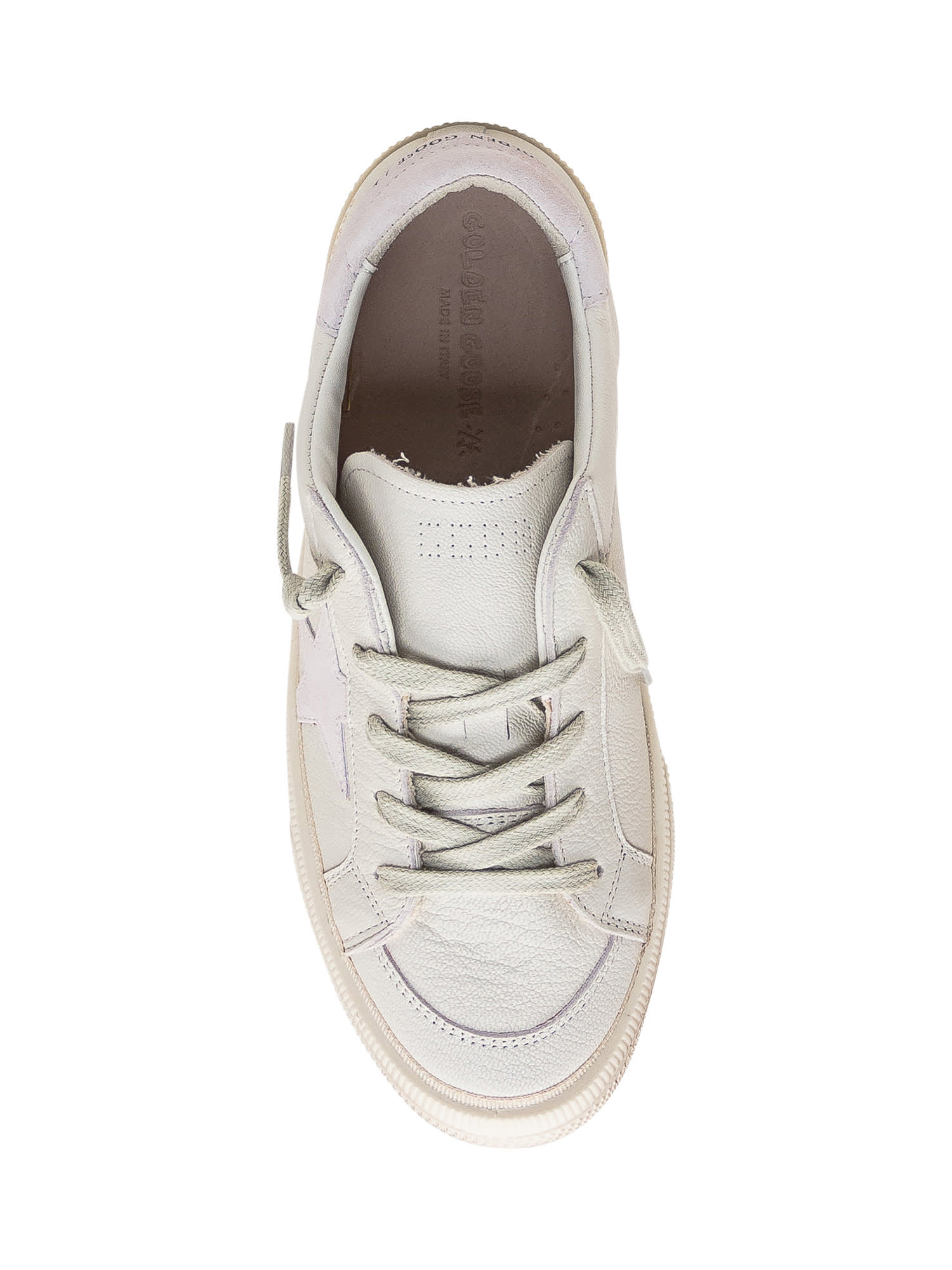 Shop Golden Goose May Sneaker In Optic White