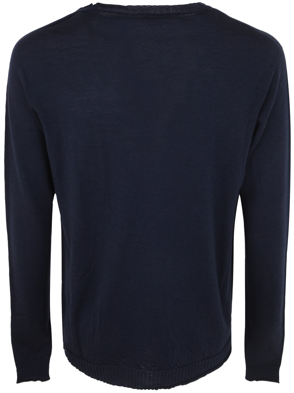 Shop Md75 Wool Basic Crew Neck Sweater In Blue Basic