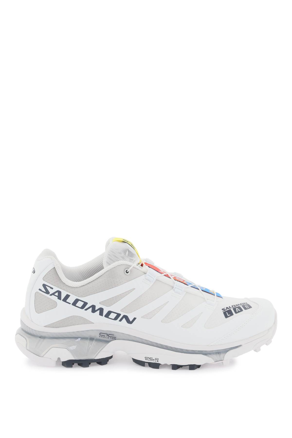Shop Salomon Xt-4 Og Sneakers In White Ebony Lunar Rock (white)