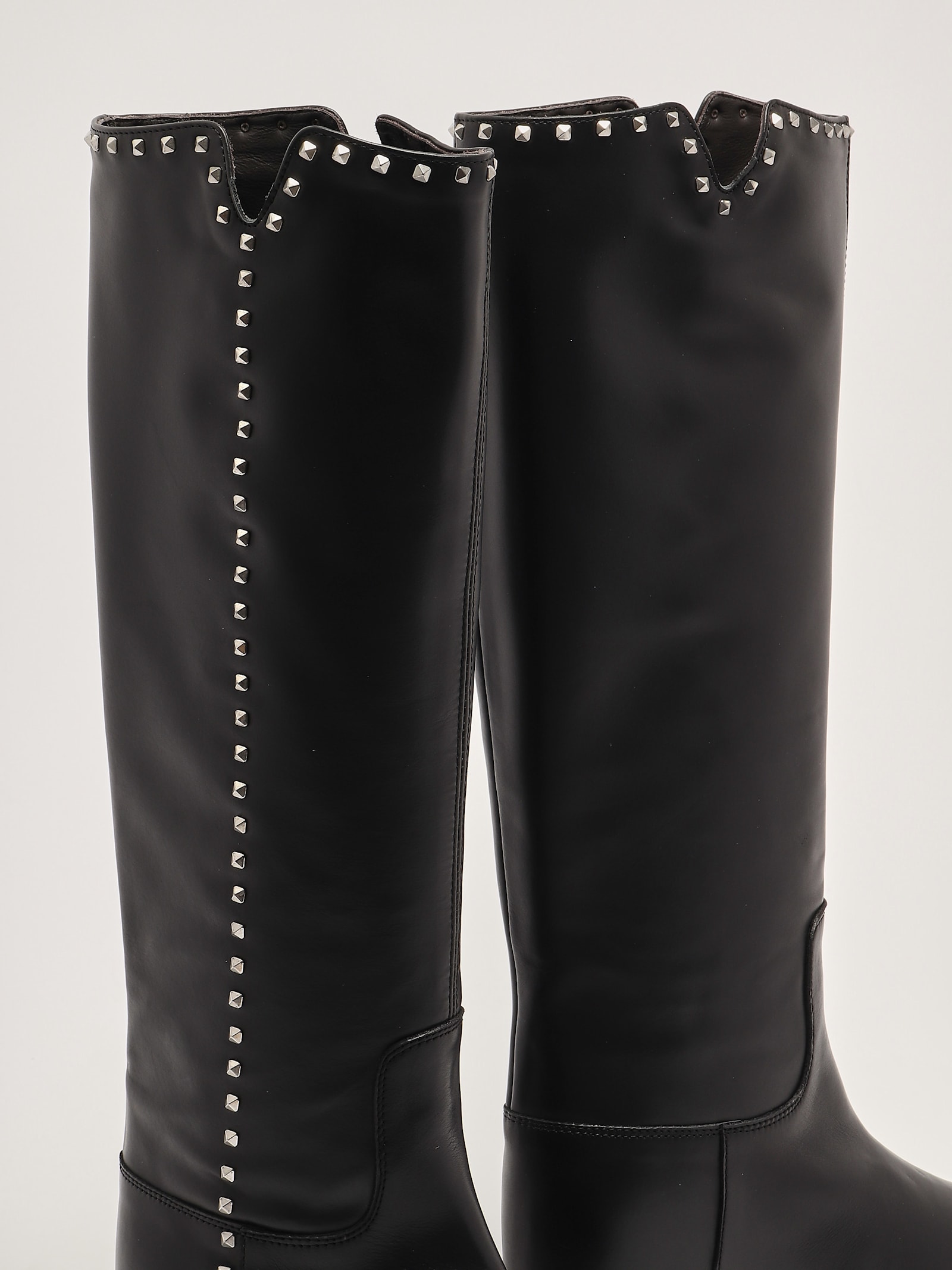 Shop Via Roma 15 Leather Boots In Nero