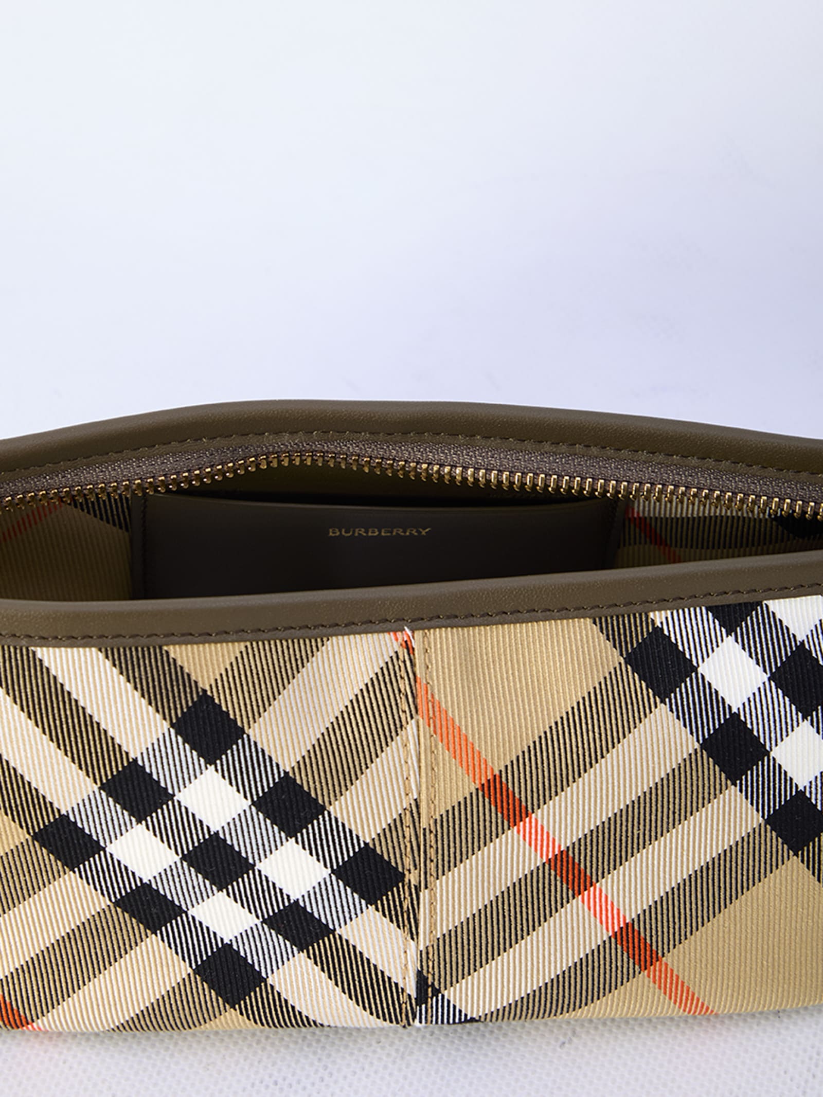 BURBERRY CHECK MINI SHOULDER BAG 